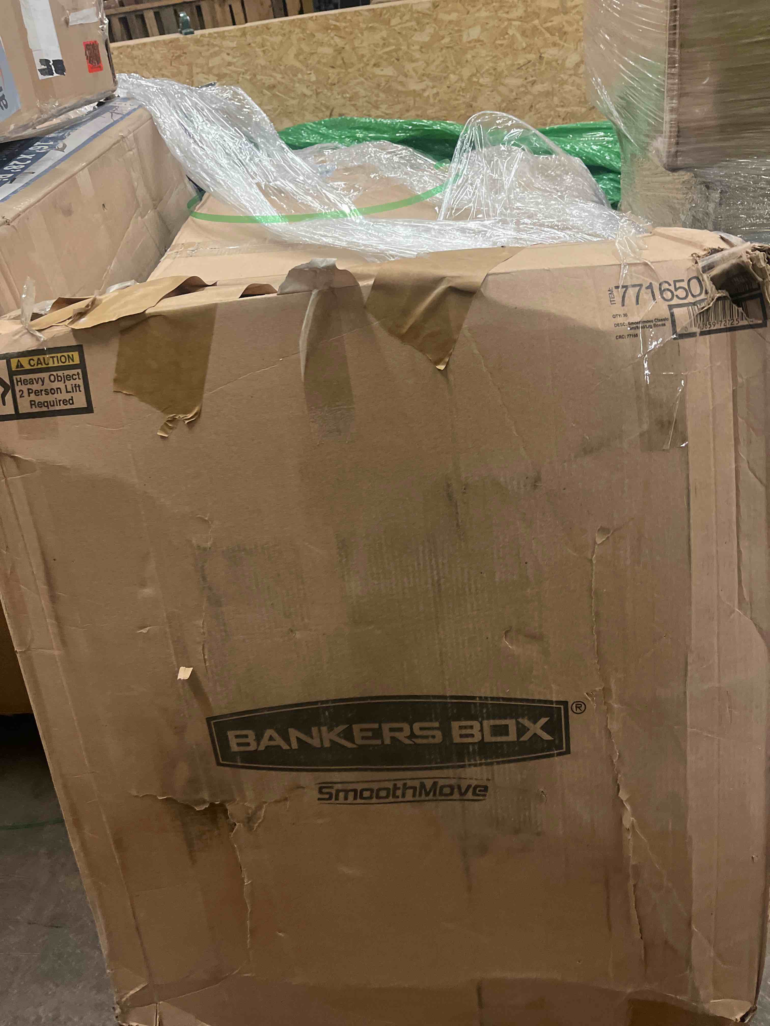 Condition photo showing New/Like New for Bankers Box Classic Moving Box 30 Pack Kit, Reinforced Handles, Tape-Free Assembly, Box with Lid, 5 Small 20 Medium and 5 Large Boxes (7716502)