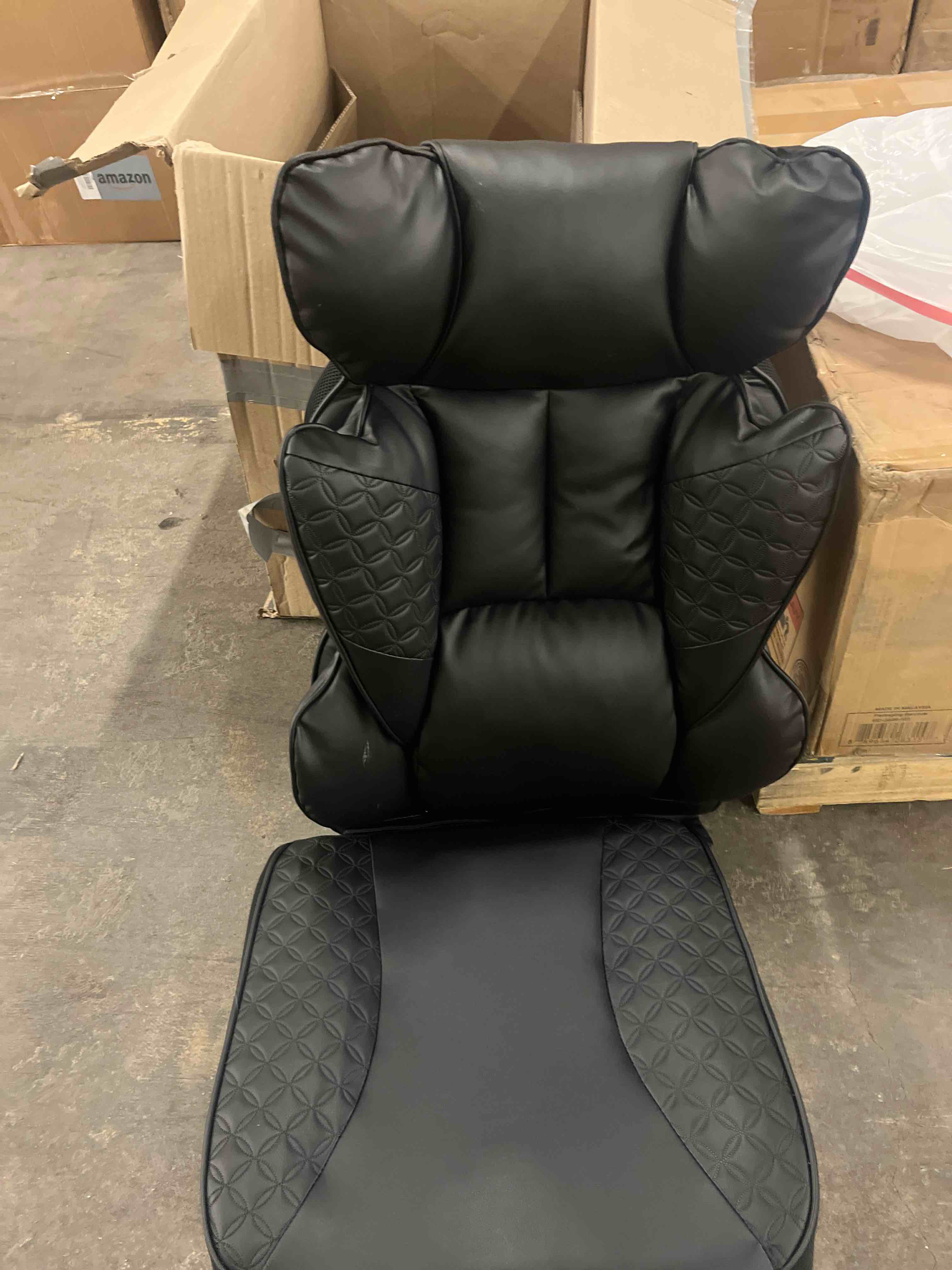 Condition photo showing Good Condition for GTPLAYER Big and Tall Office Chair 400LBS Wide Ergonomic Gaming Chair with Deluxe Embossing Designed Leather with Foot Rest,150°Reclining Adjustable Soft Armrests Pocket Spring Back Support and Pillow