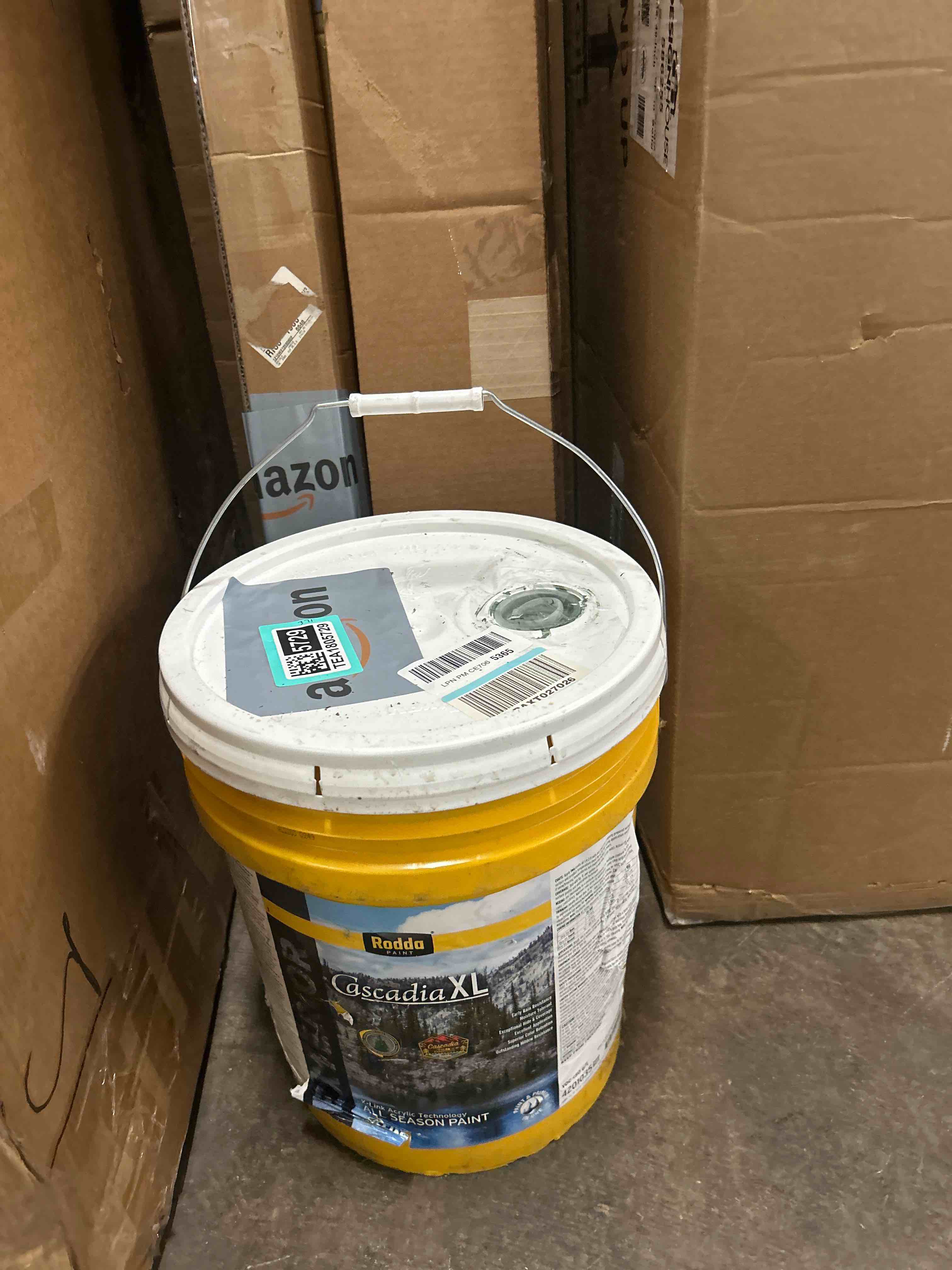 Condition photo showing New/Like New for Rodda Paint CASCADIA XL Exterior Satin Paint & Primer in One, 1-Gallon, Deep Space