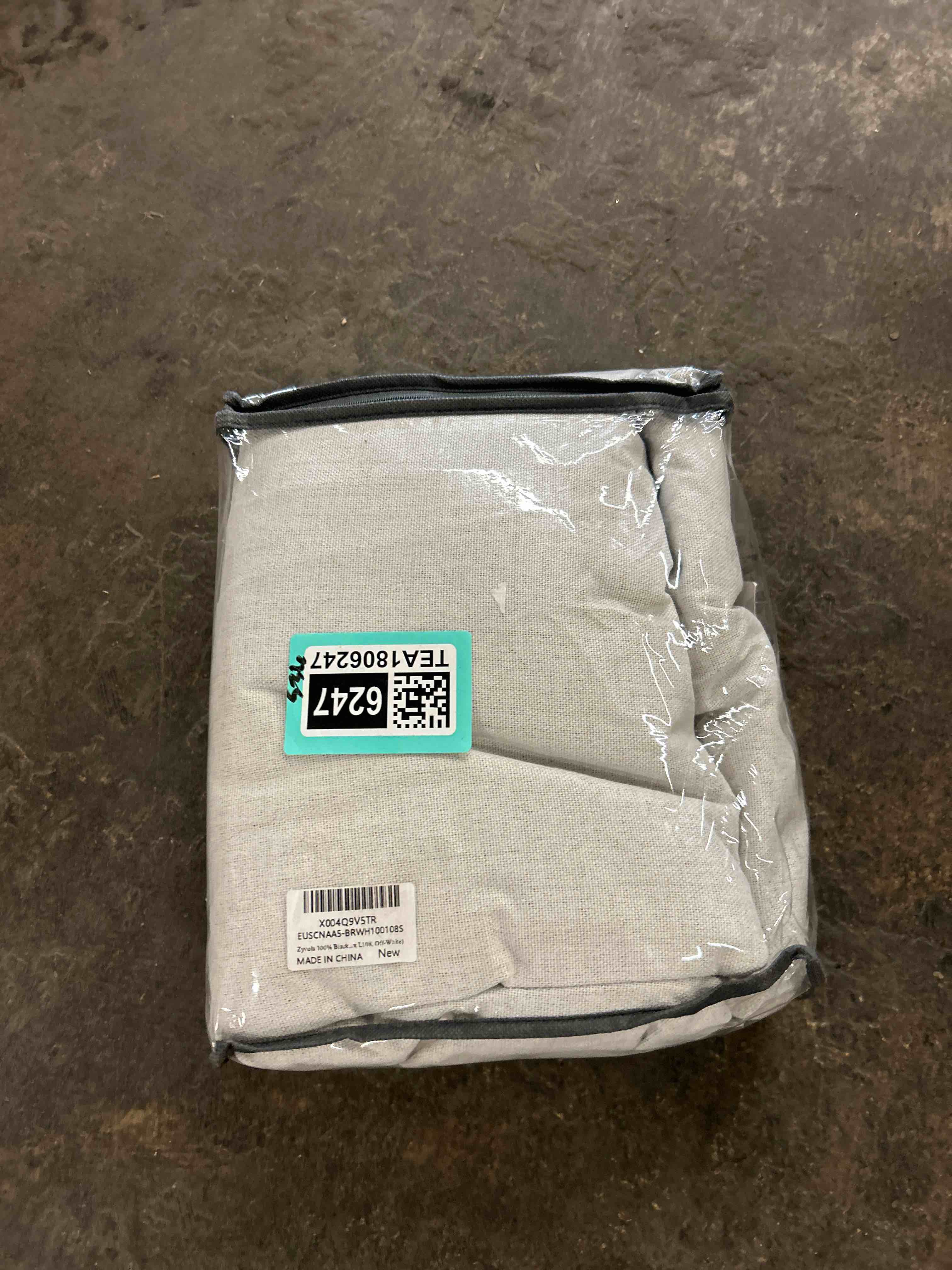 Condition photo showing New/Like New for 100% blackout curtains 108 inch length 1 panel faux linen long drapes for bedroom living room black out room darkening curtain thermal insulated back tab rod pocket(w100 x l108, off-white)