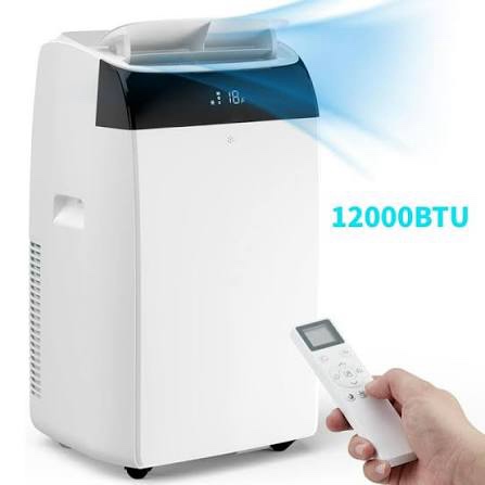 garvee 12000 btu portable air conditioner with 3-in-1 functionality,24-hour timer for bedroom, office, cools up to 550 sq.ft,white