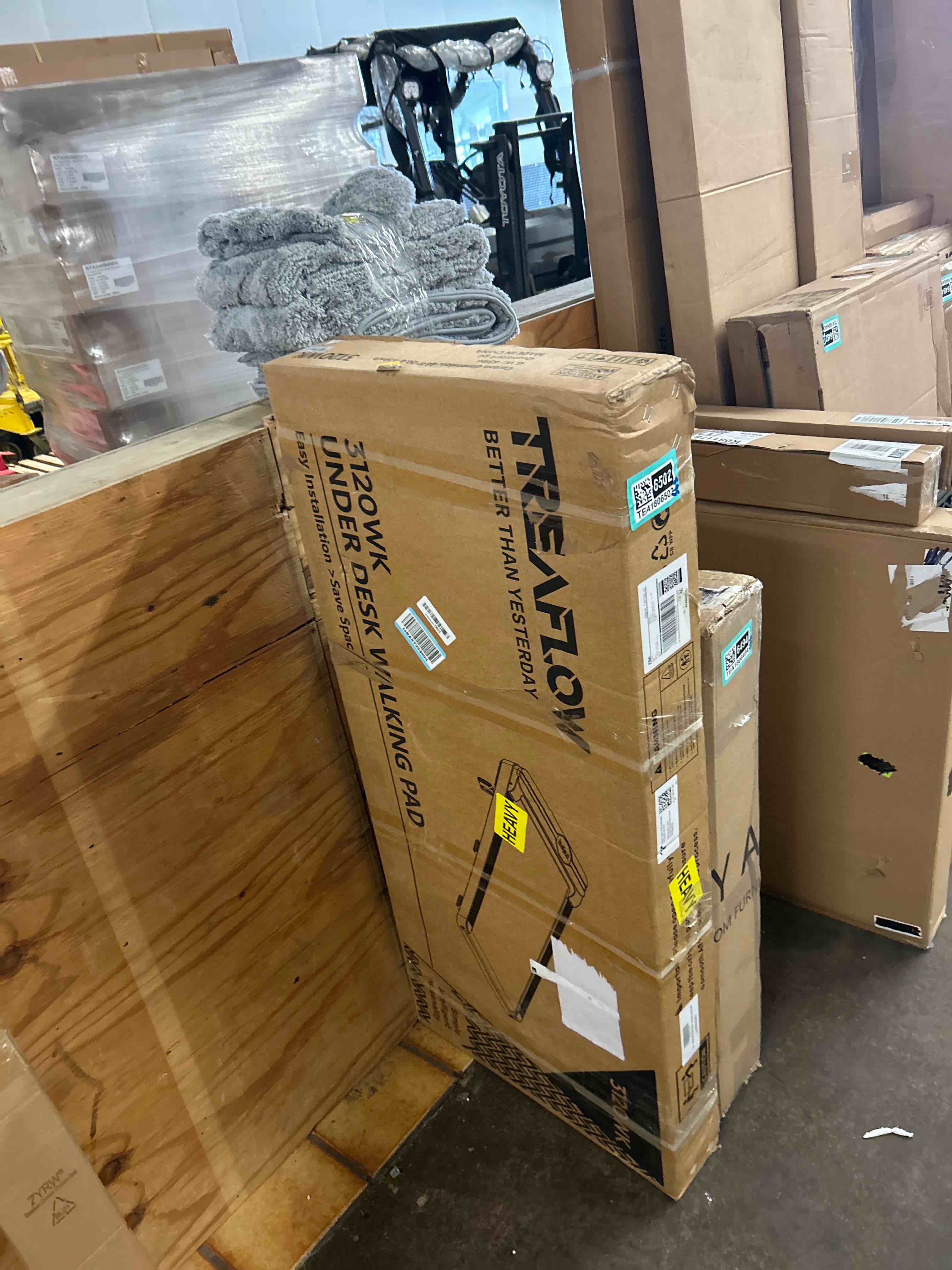 Condition photo showing New/Like New for walking pad portable under desk treadmill with incline 2.5hp for home office 265 lbs capacity remote control led