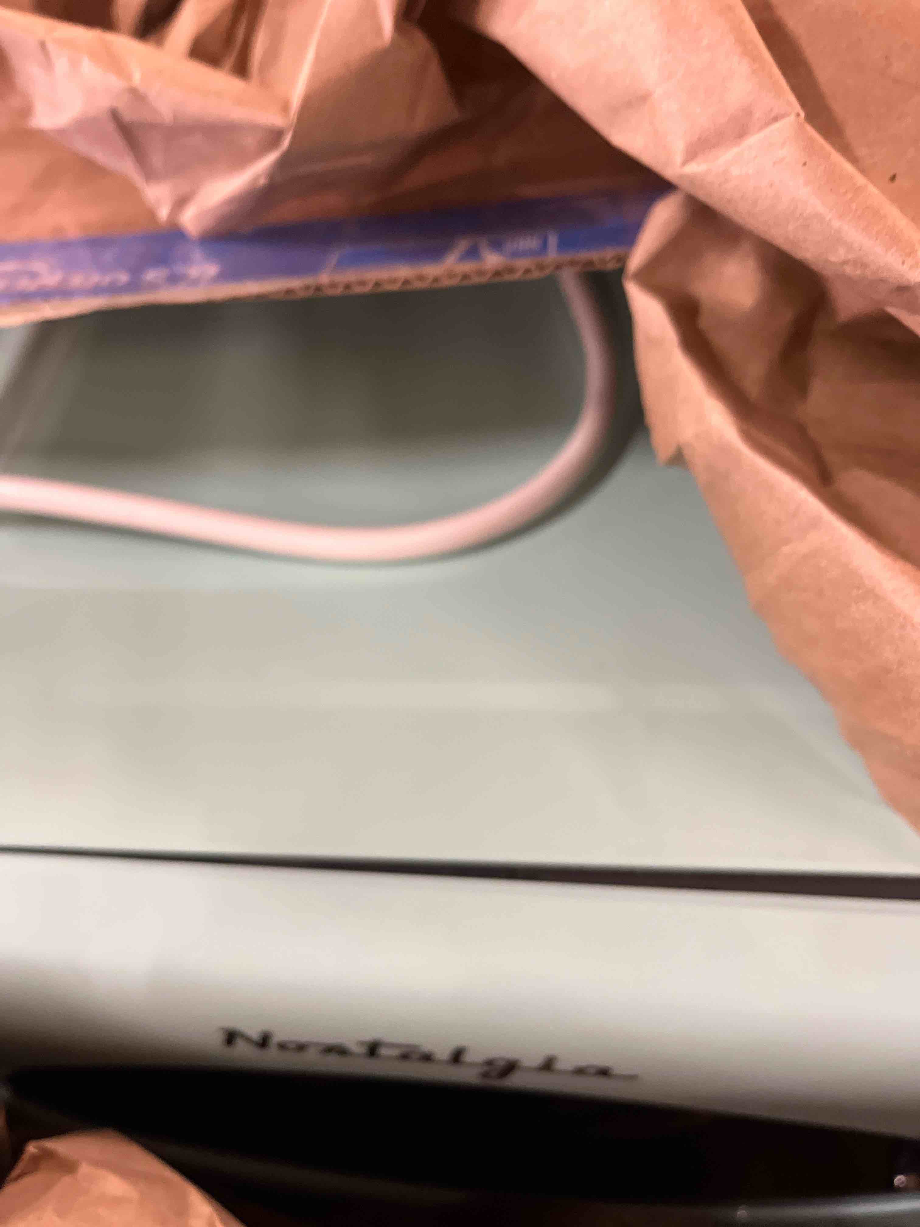 Condition photo showing Good Condition for nostalgia retro microwave oven - 0.7 cu ft, 700-watt countertop size with glass turntable, child safety lock, 8 auto-cook programs, digital clock - aqua