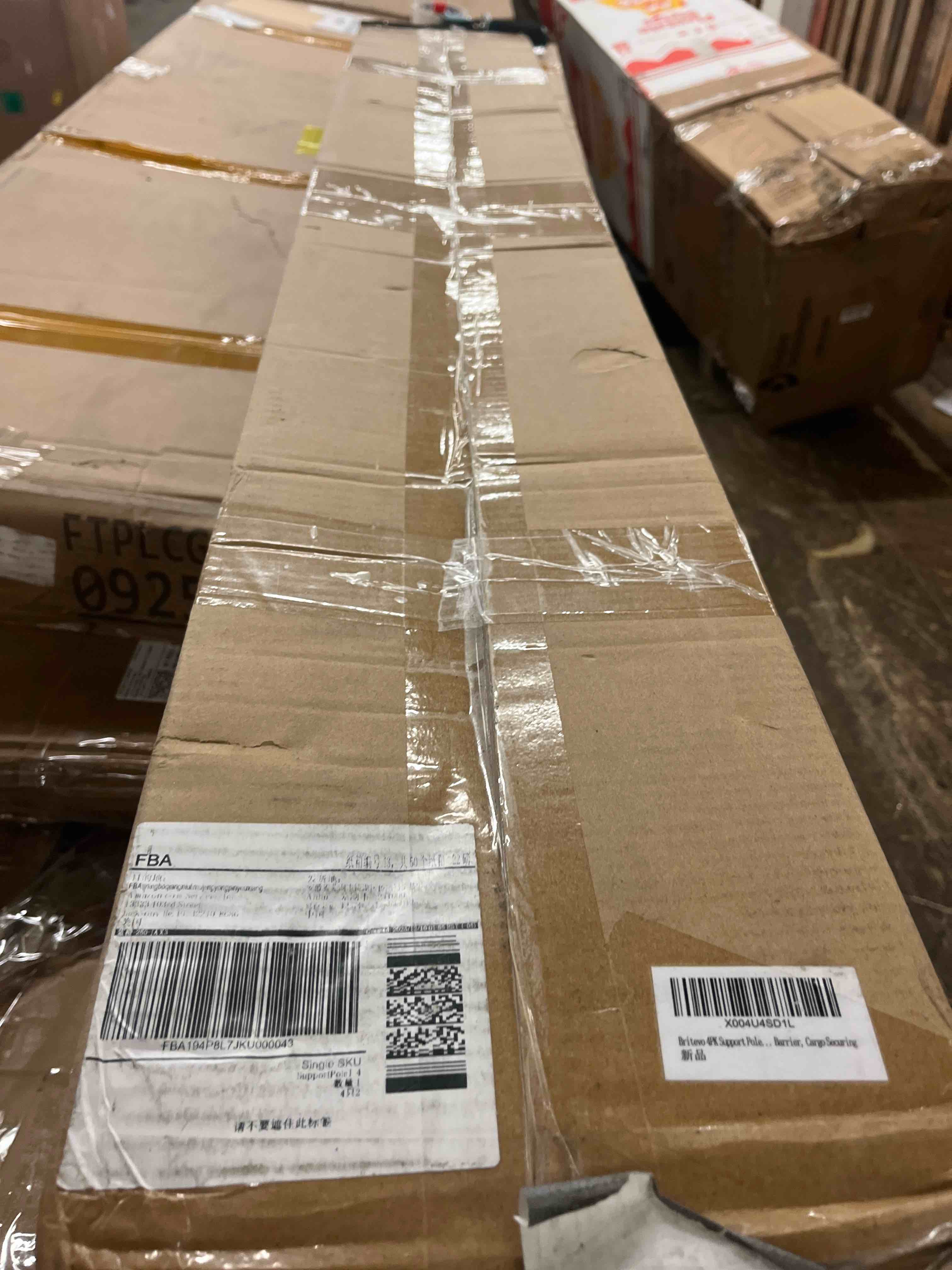 Condition photo showing New/Like New for 4pk adjustable telescopic support pole, 54-115 inch cabinet jack, heavy duty 3rd hand support system, 154lbs load-bearing for drywall lift, dust barrier, cargo bar