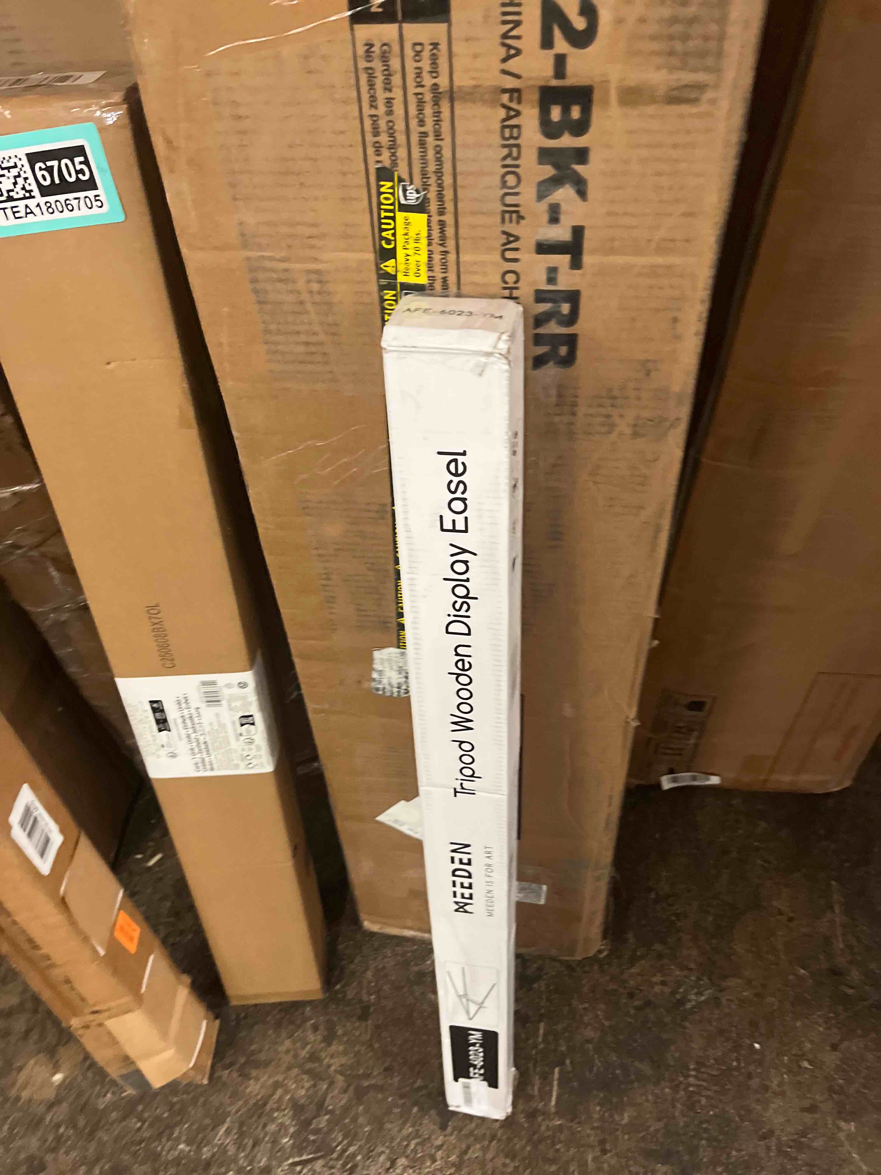 Condition photo showing New/Like New for meeden wood easel stand for display: wooden display tripod stand for posters pictures paintings - wedding decor holder for welcome sign