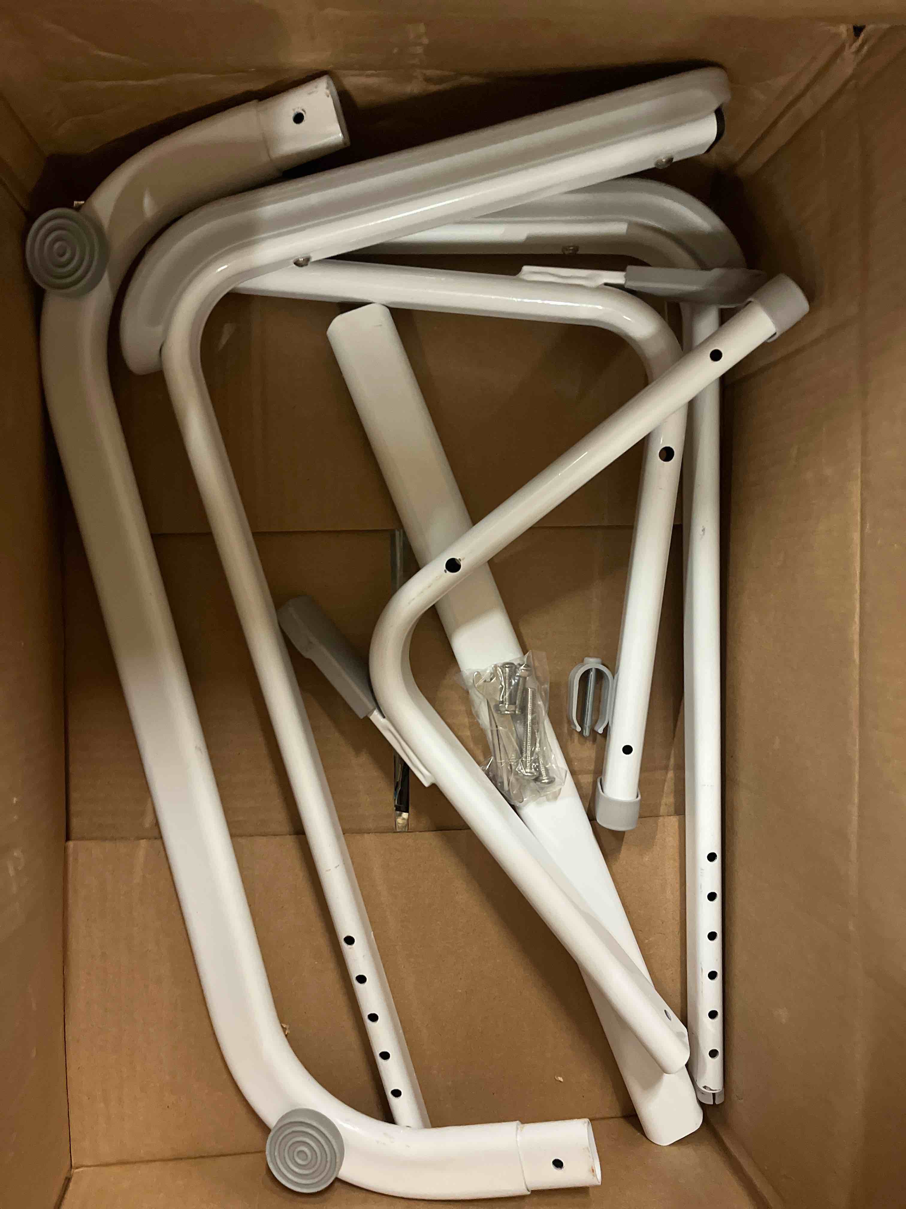 Condition photo showing Good Condition for bed blanket lifter - height adjustable sheet raiser support, strong steel frame tool | medical bedding accessory, quilt elevating aid boys girls seniors husband wife grandma grandpa