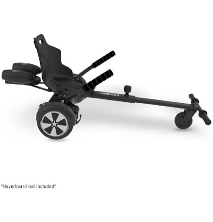 Condition photo showing New/Like New for hover-1 falcon-1 buggy attachment for hoverboards  with working fog blaster and led lights!