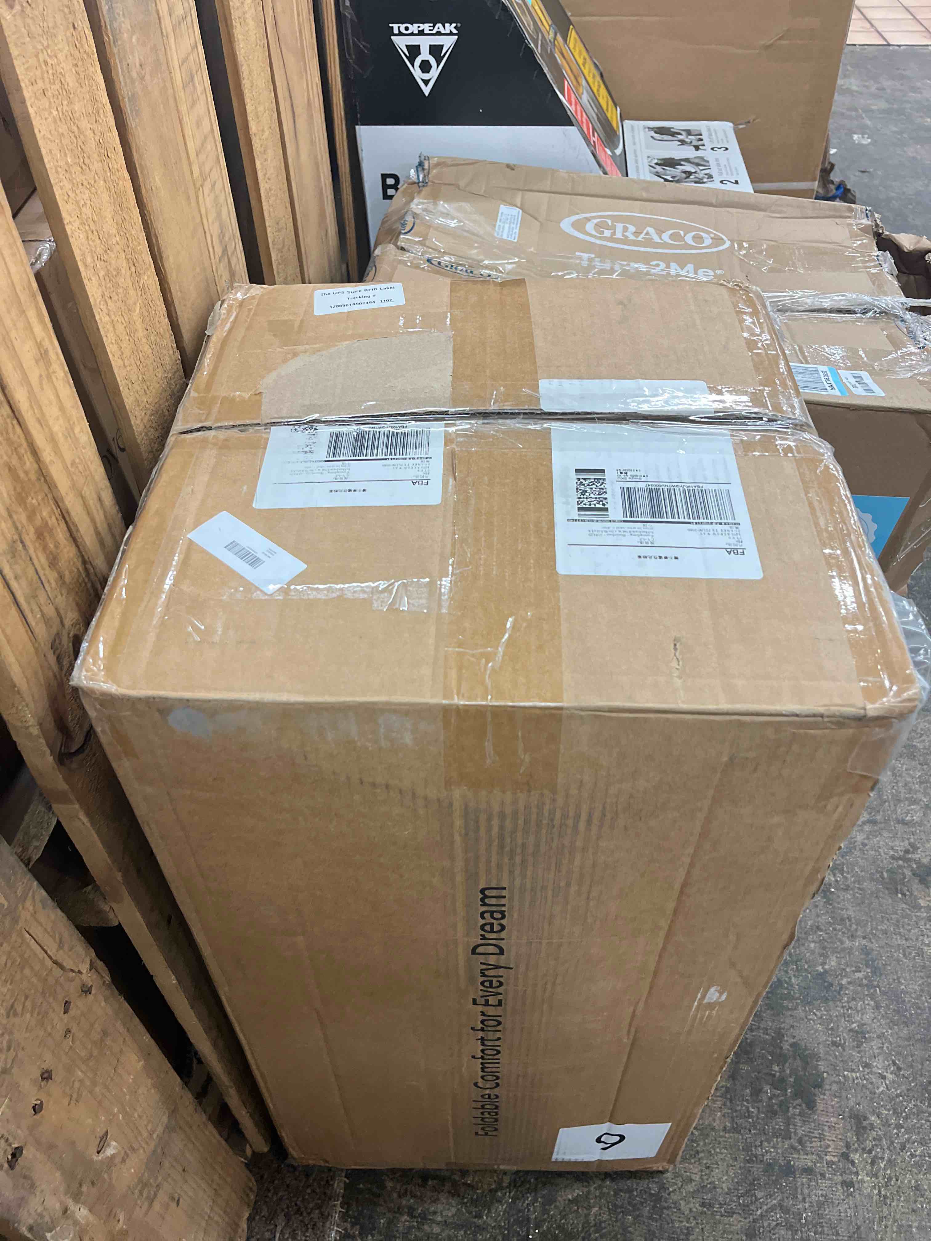 Condition photo showing New/Like New for vamcheer tri folding mattress full size - 6 inch foldable mattress for travel/rv/camping/guest room/yoga, 73"x52"x6" tri-fold memory foam cushion with washable cover