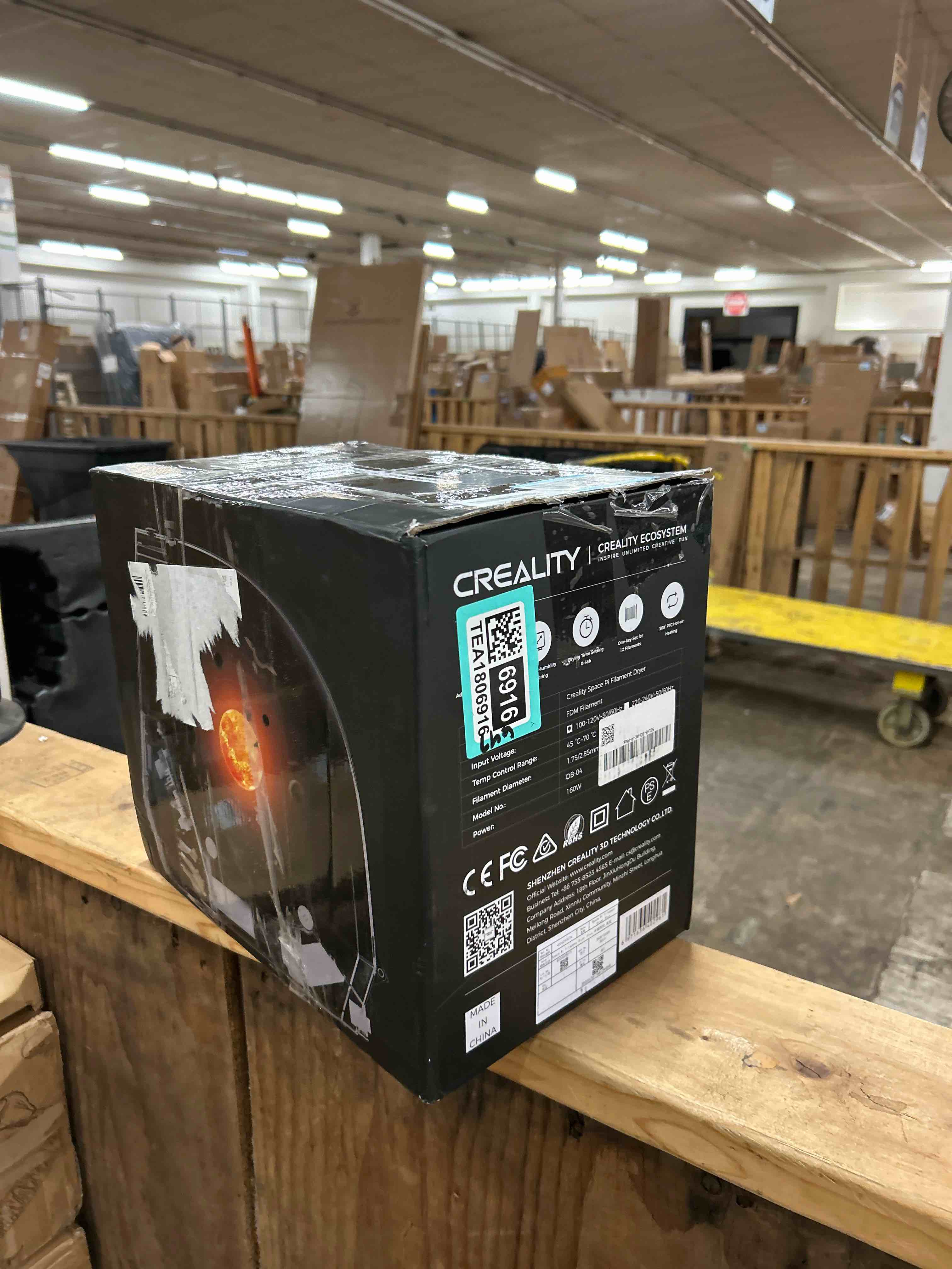 Condition photo showing New/Like New for creality filament dryer box,dual-spool creality space pi filament dryer plus with 360° fast heating & ptc heater,4" touch screen,compatible pla,silk pla,abs,petg,tpu,nylon,asa,pc,pa & more