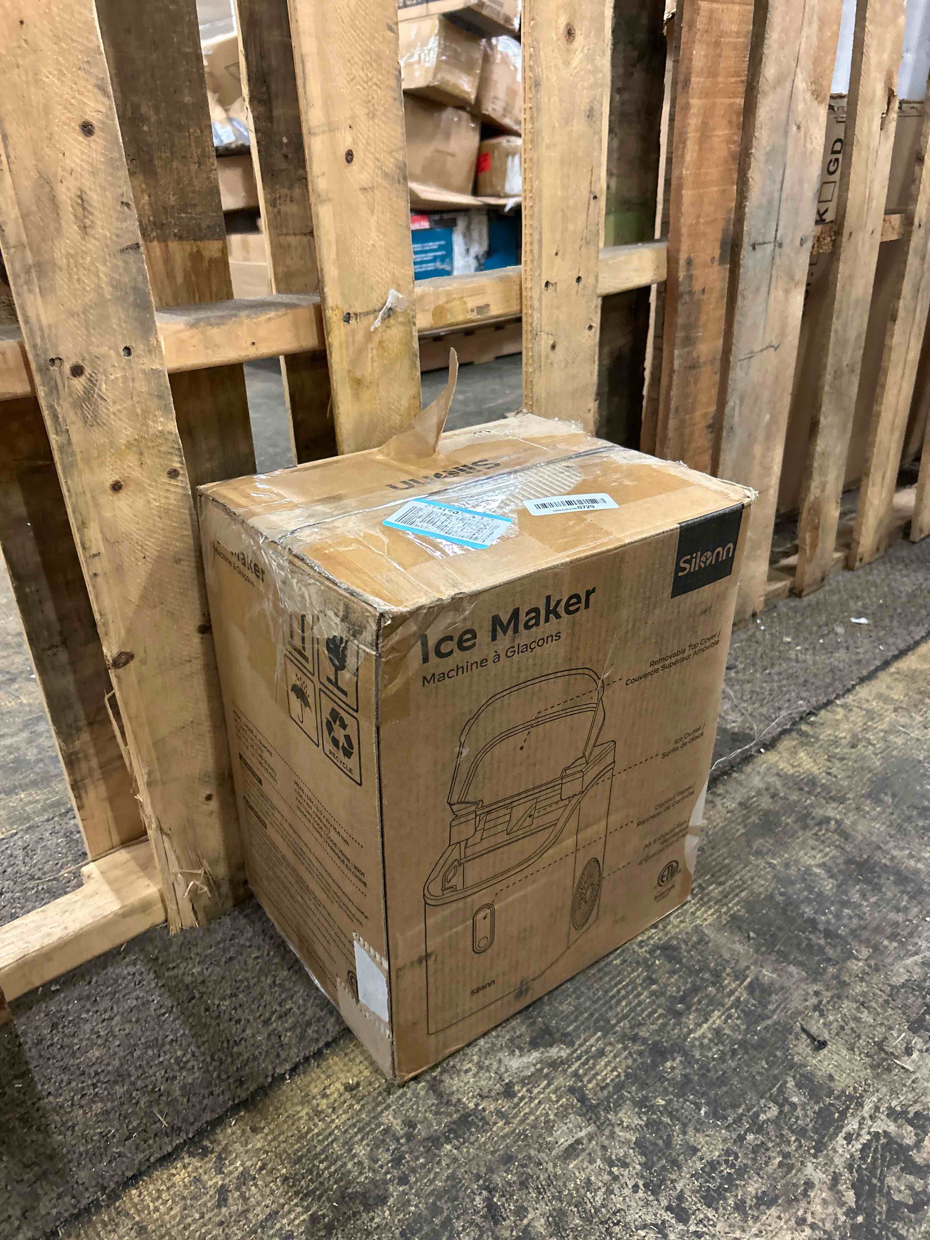 Condition photo showing New/Like New for silonn nugget ice maker countertop, pebble ice maker with soft chewable ice, one-click operation ice machine with self-cleaning, 33lbs/24h for home,kitchen,office