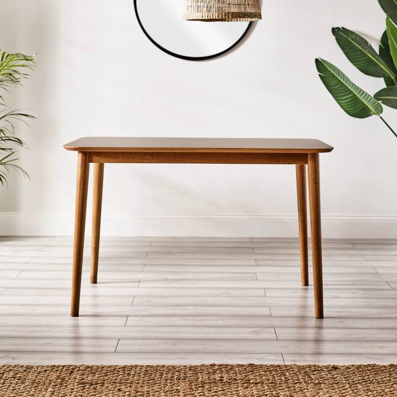 drea solid wood dining table - 4 seater dining table - traditional rustic farmhouse kitchen style