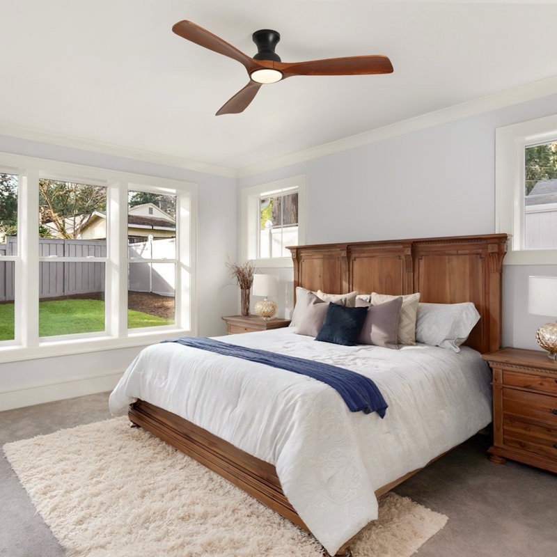 karlena 52'' ceiling fan with light kit and remote control