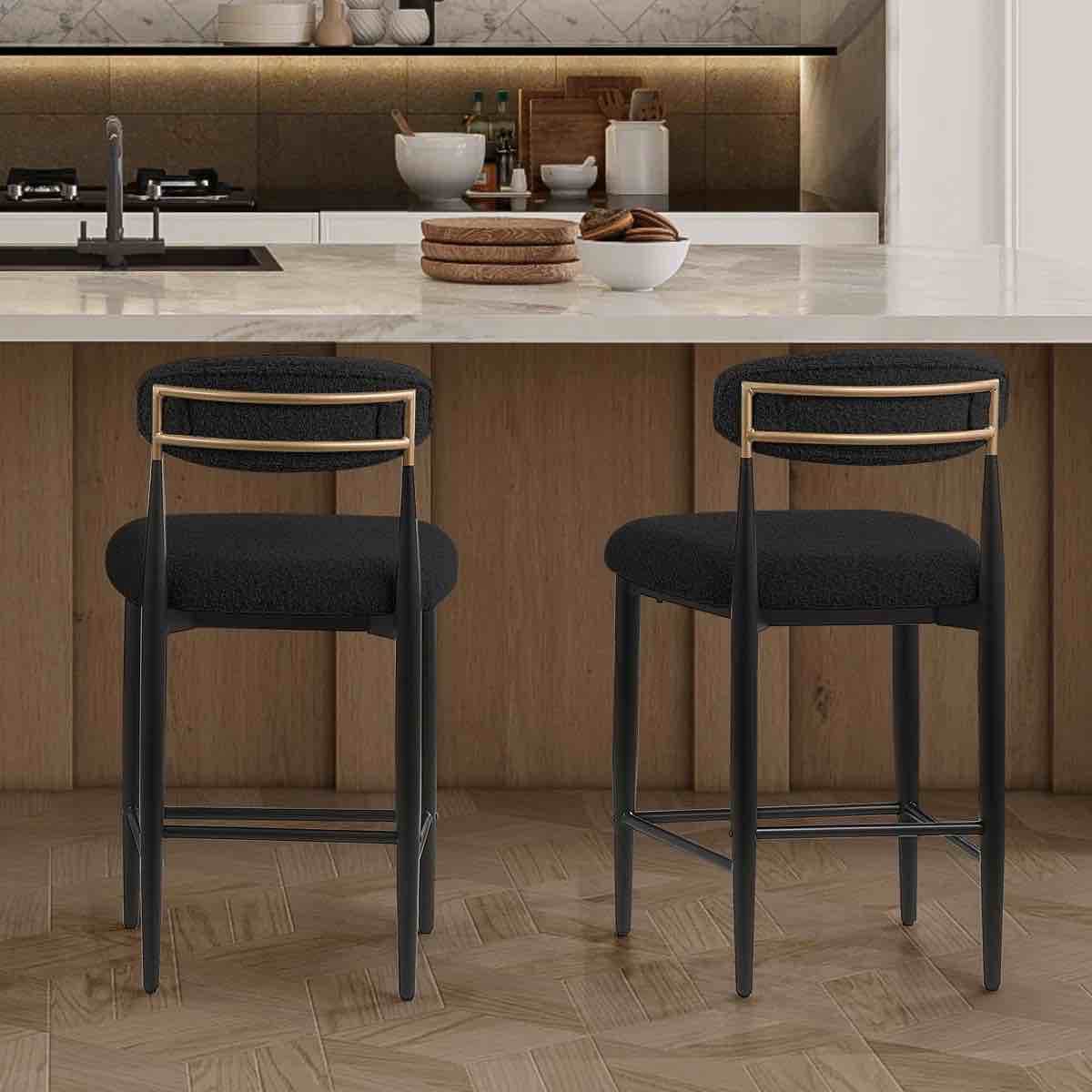 amerson upholstered 25.8'' counter stool with metal frame (set of 2)