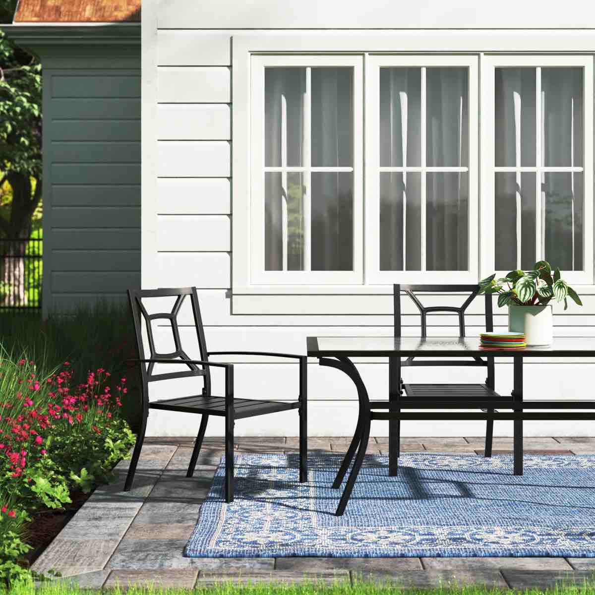 alyah stacking arm chair