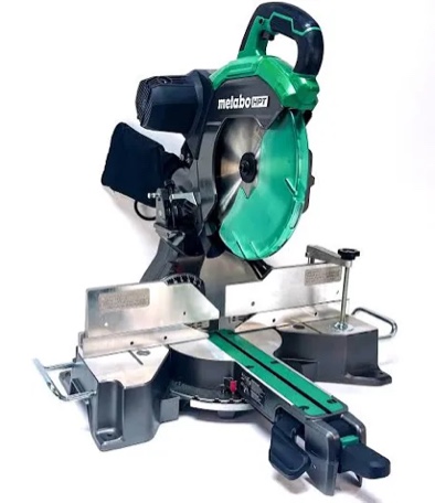 Metabo HPT 12-Inch Sliding Miter Saw, C12RSH3 + Metabo HPT 12-Inch Miter Saw Blade, Fine Finish, 80-Tooth, 115765M