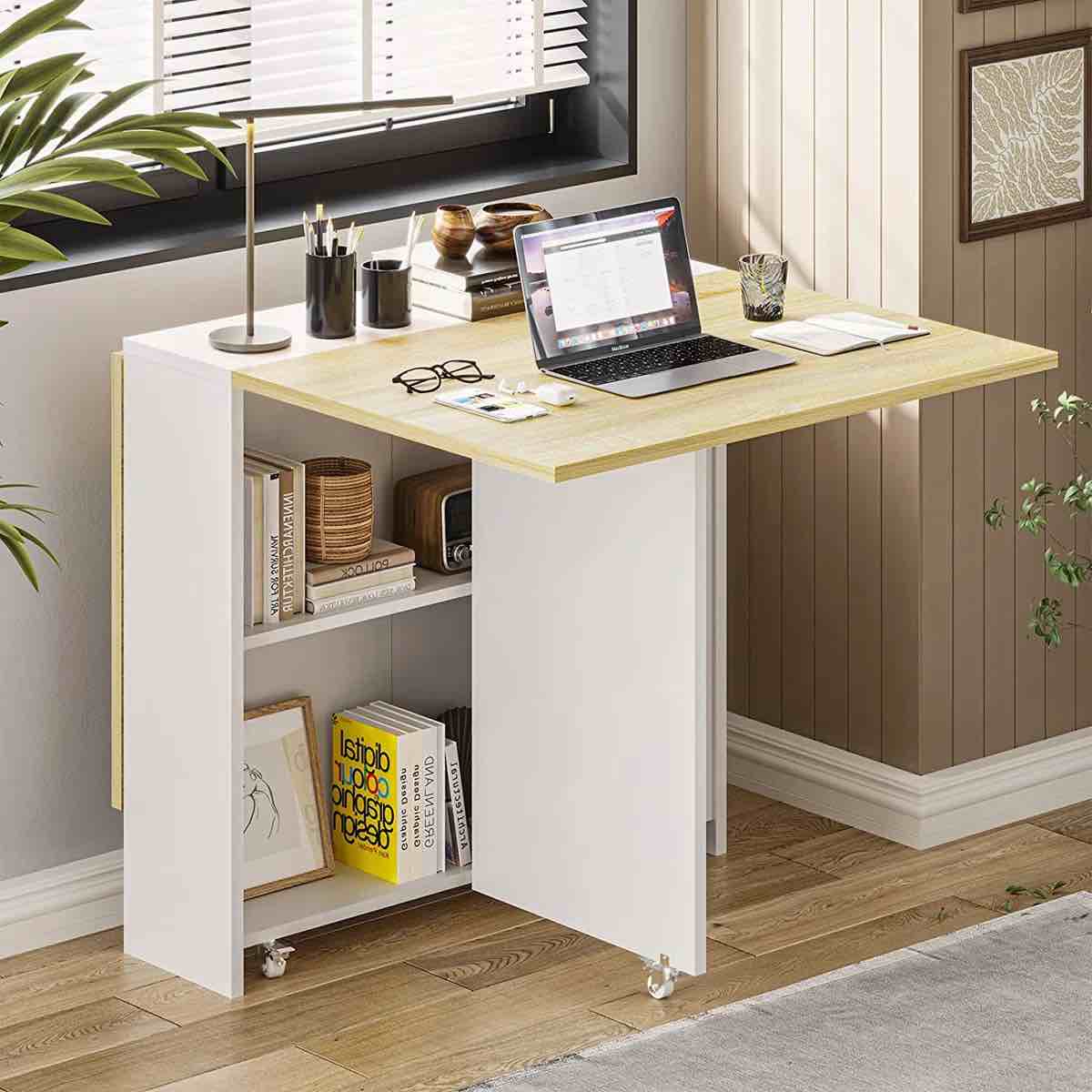 Condition photo showing New/Like New for Kaviyon Solid Oak Trestle Dining Table Folding Dining