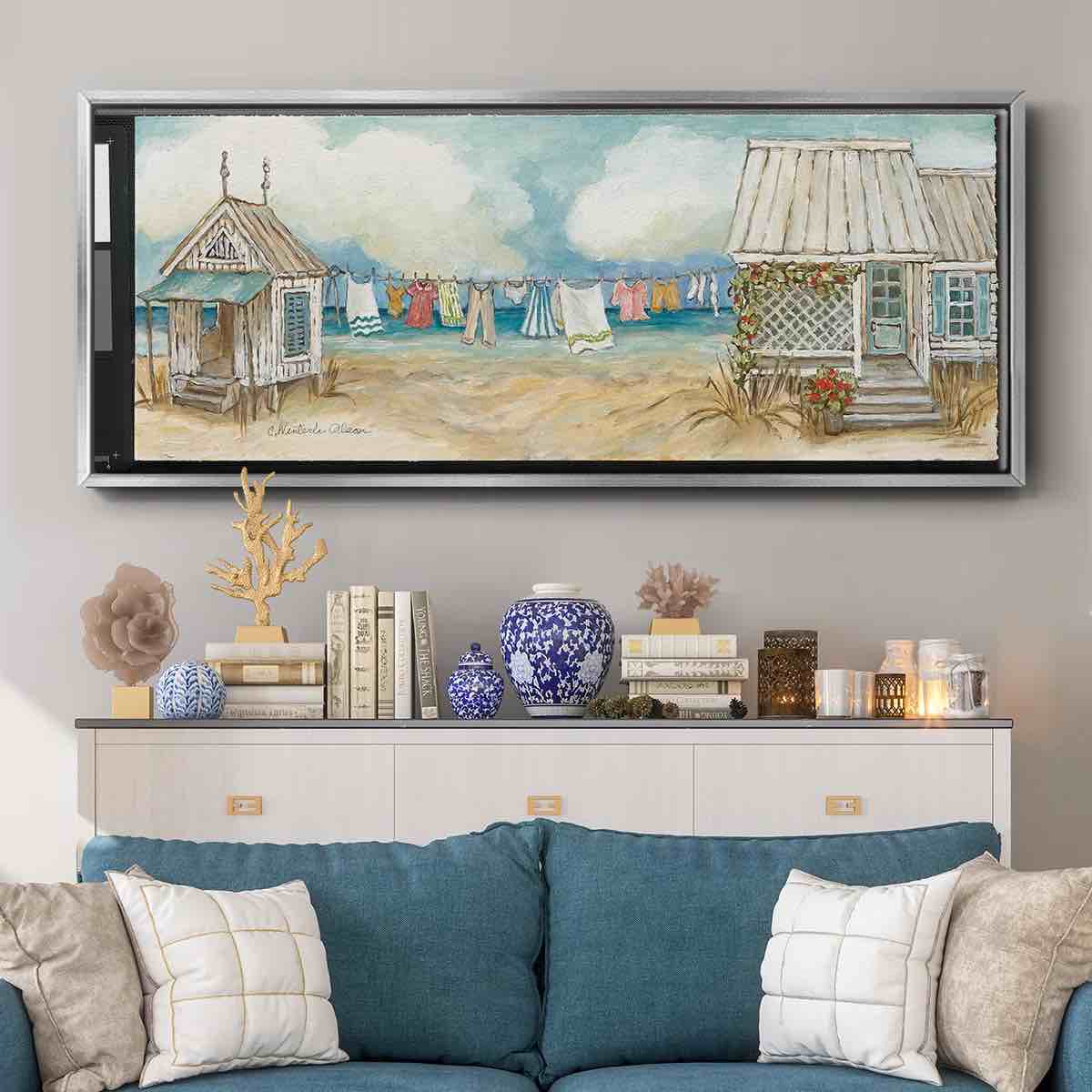 Wexford Home Fresh Laundry II- Framed Canvas By Wexford Home 24" x 60"