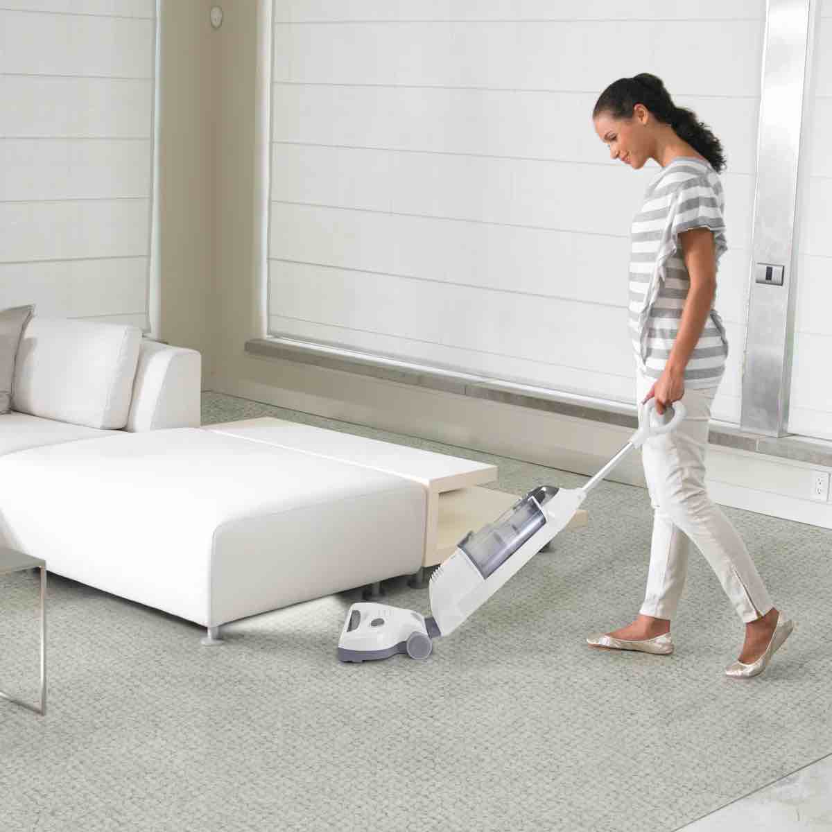 Shark Navigator Freestyle Upright Bagless Cordless Stick Vacuum for Carpet, Hard Floor and Pet with XL Dust Cup and 2-Speed Brushroll, White/Grey SV1106
