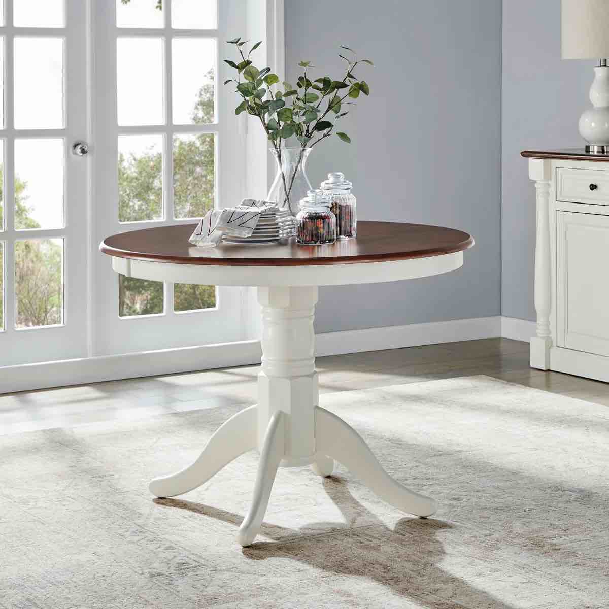 Eston 42in Pedestal Dining Table(2 BOXES) 