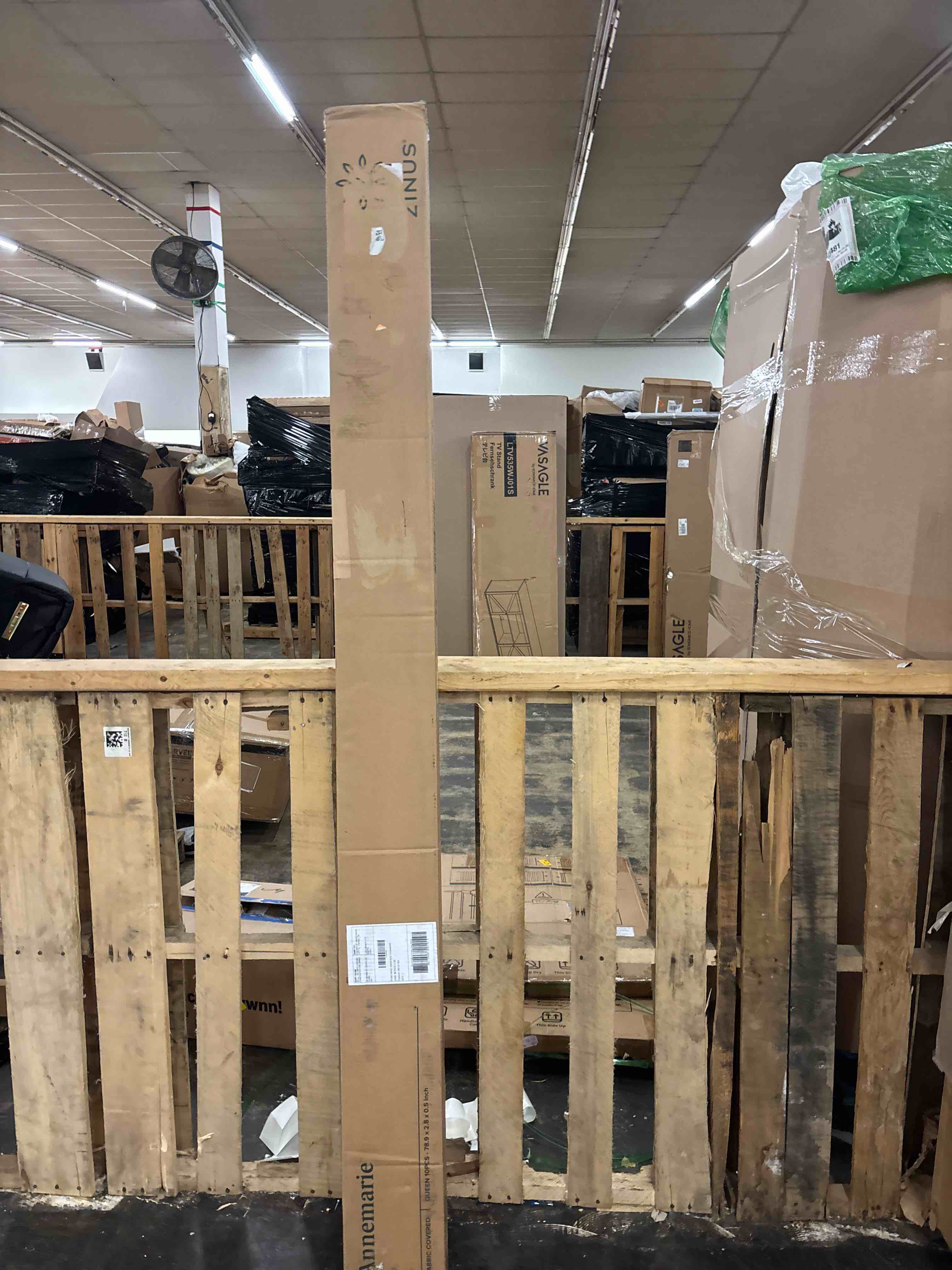 Condition photo showing New/Like New for ZINUS Compack Fabric Covered Wood Slats, Bunkie Board, Box Spring Replacement, Queen