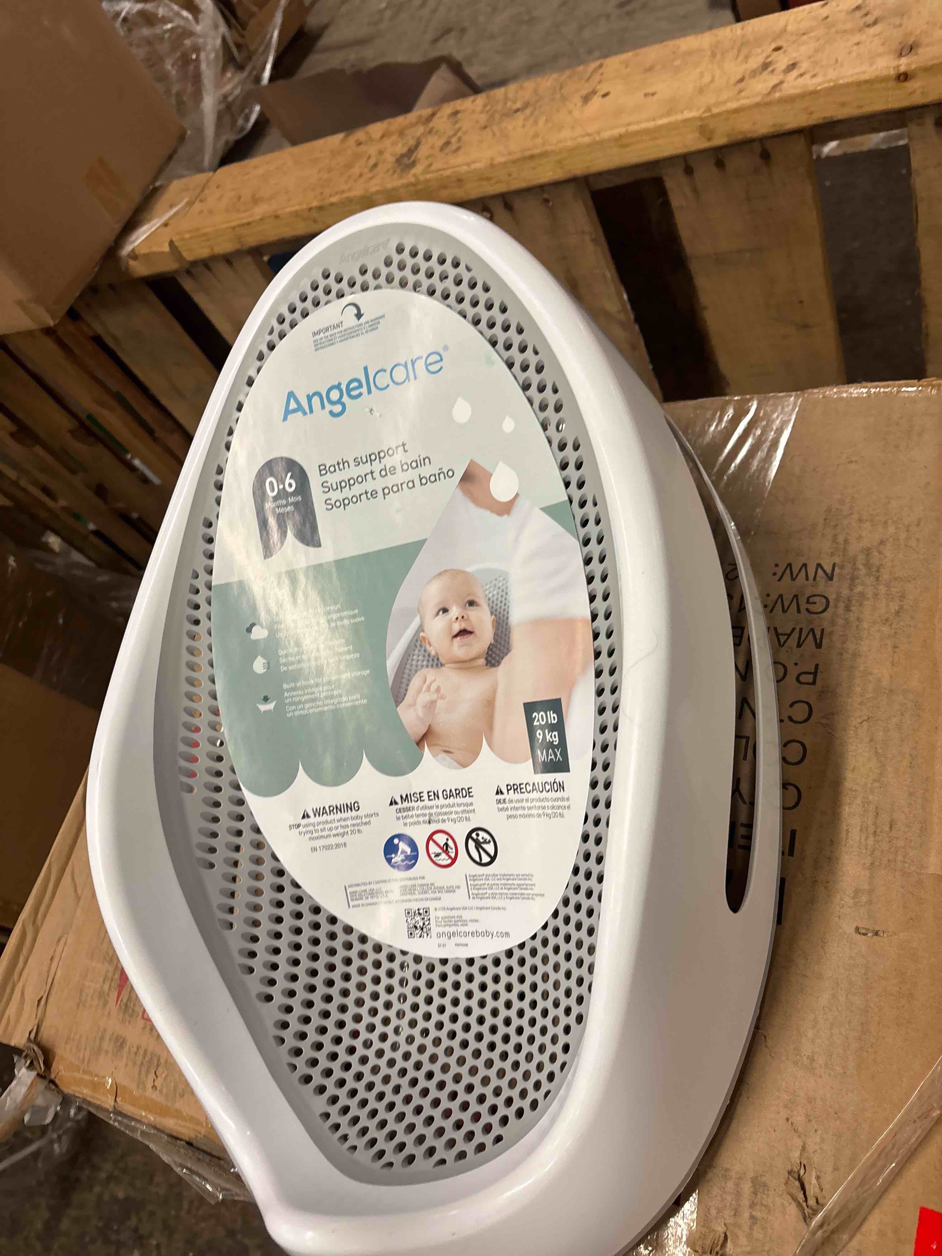 Condition photo showing New/Like New for Angelcare Baby Bath Support (Gray) | Ideal for Babies Less Than 6 Months Old