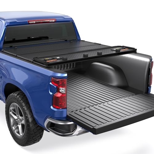 5FT Soft Tri Truck Bed Tonneau Cover Compatible for 2024-2025 2026 Toyota Tacoma/Excl. Trail Edition