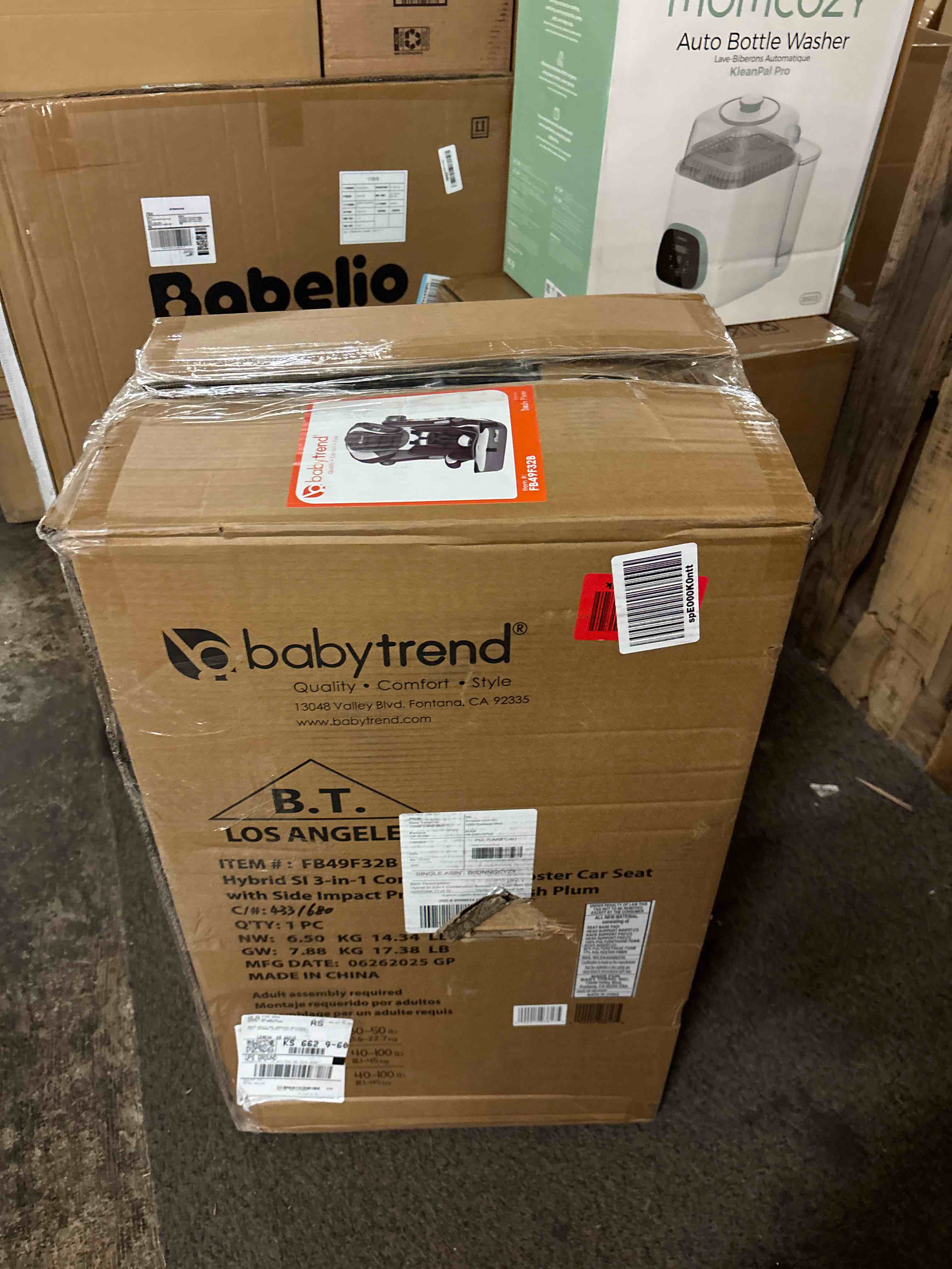 Condition photo showing New/Like New for Baby Trend Hybrid SI 3-in-1 Combination Booster Seat with Side Impact Protection, Dash Plum