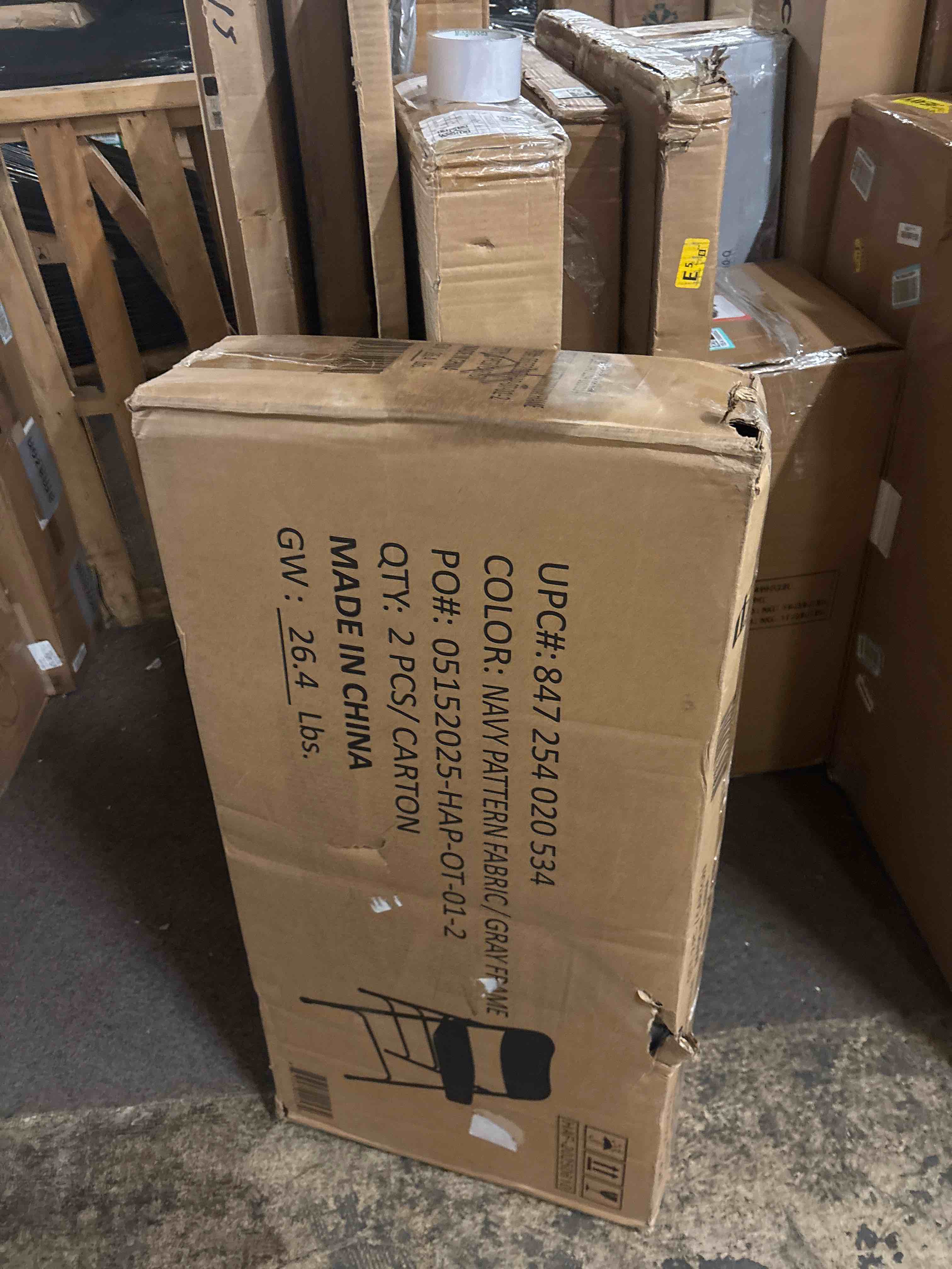 Condition photo showing New/Like New for Flash Furniture HERCULES Series Premium Curved Triple Braced & Double Hinged Navy Fabric Metal Folding Chair (Set of 2)