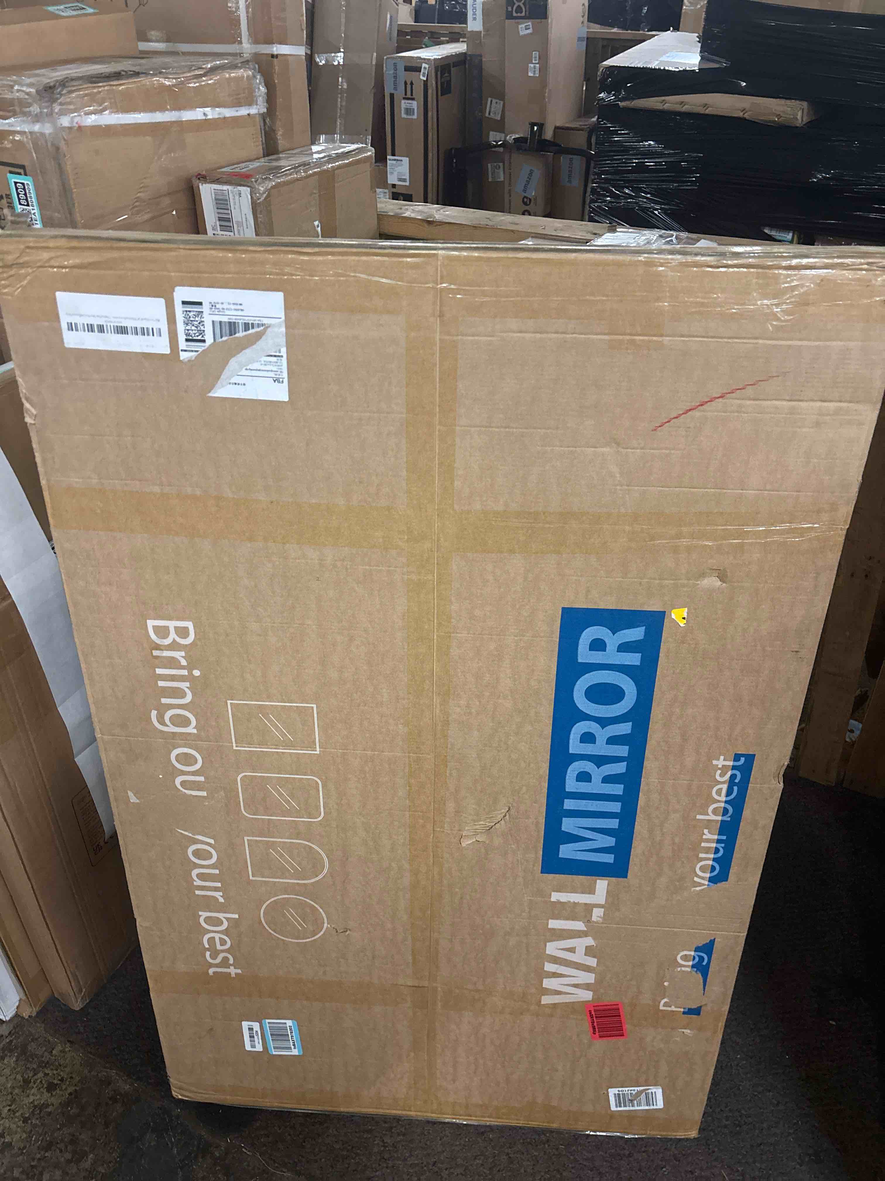 Condition photo showing New/Like New for 48"x30" LED Bathroom Mirror with Anti-Fog, Stepless Dimmable Lights, 3 Color Modes, Shatter-Proof Tempered Glass, Memory Function & Waterproof Design