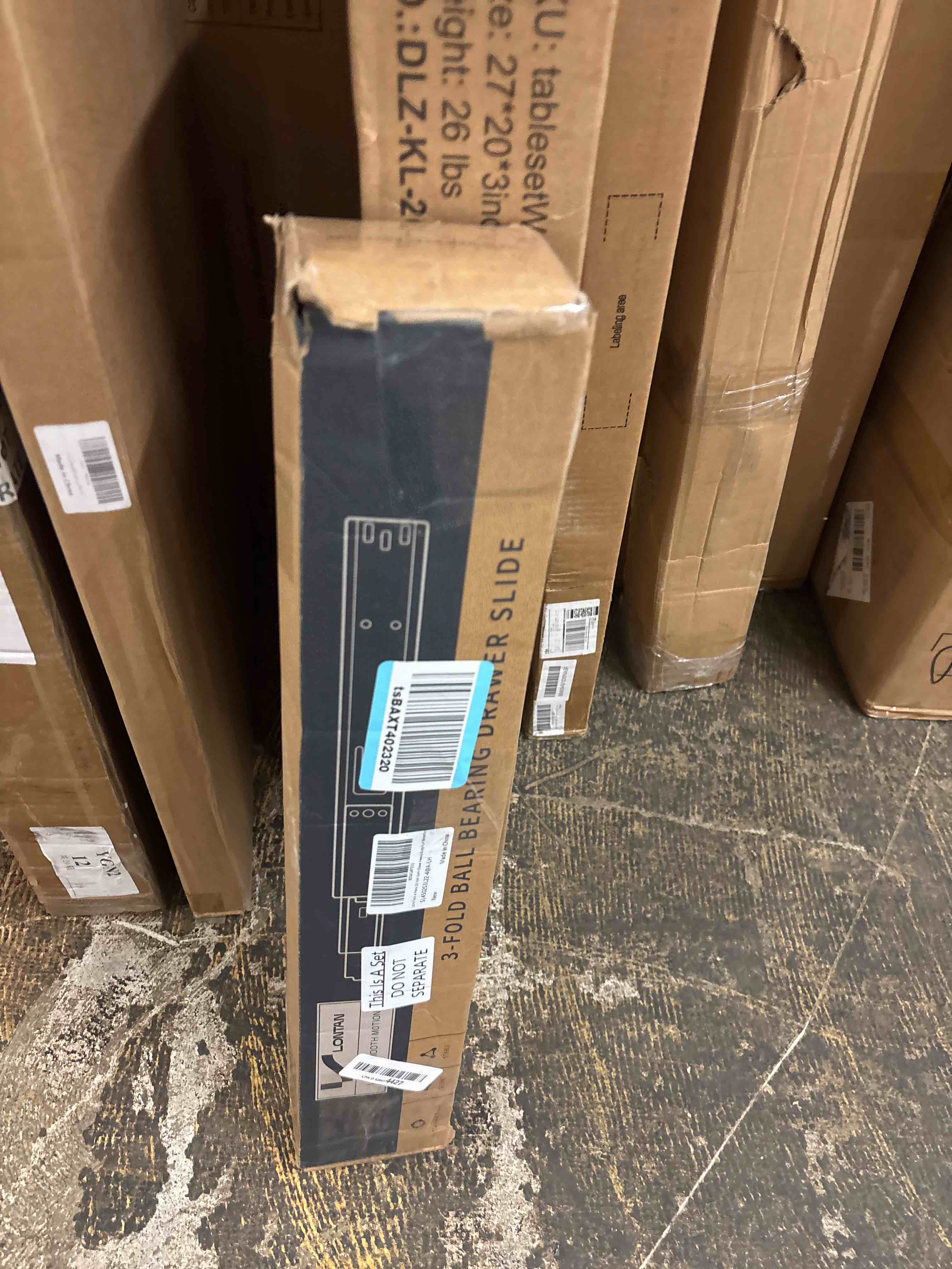 Condition photo showing New/Like New for LONTAN 4 Pairs 22 Inch Heavy Duty Soft Close Drawer Slides - 100LB Load Capacity Full Extension Drawer Glides Side Mount Ball Bearing Dresser Cabinet Rails with Screws 22 Inch 4