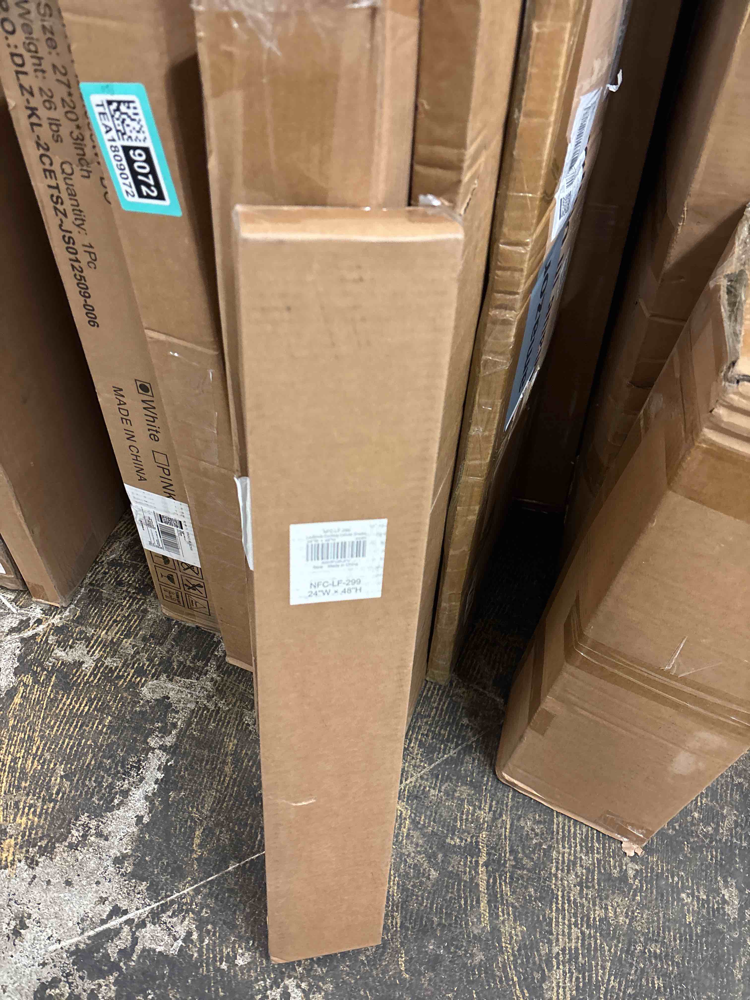 Condition photo showing New/Like New for LazBlinds Cordless Cellular Shades, No Tools No Drill Light Filtering Honeycomb Shades Pleated Blinds for Windows, 24'' W x 48'' H, Cream Light Filtering-cream 48" x 24"