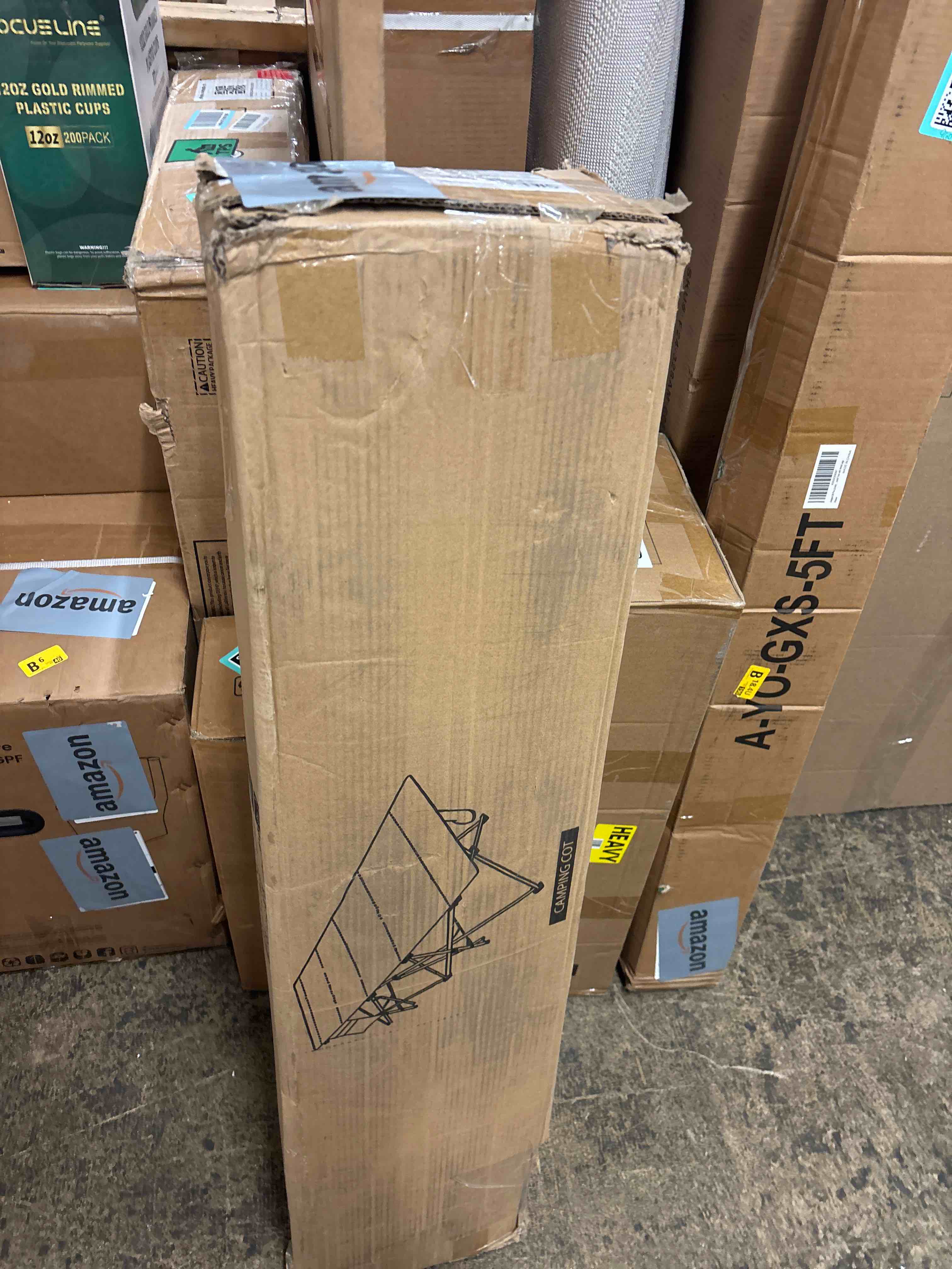 Condition photo showing New/Like New for REDCAMP Oversized Camping Cots for Adults 500lbs, 33.5'' Extra Wide Tall Sleeping Cots Heavy Duty, XL Cots Portable for Outdoor Indoor Office, Dark Grey