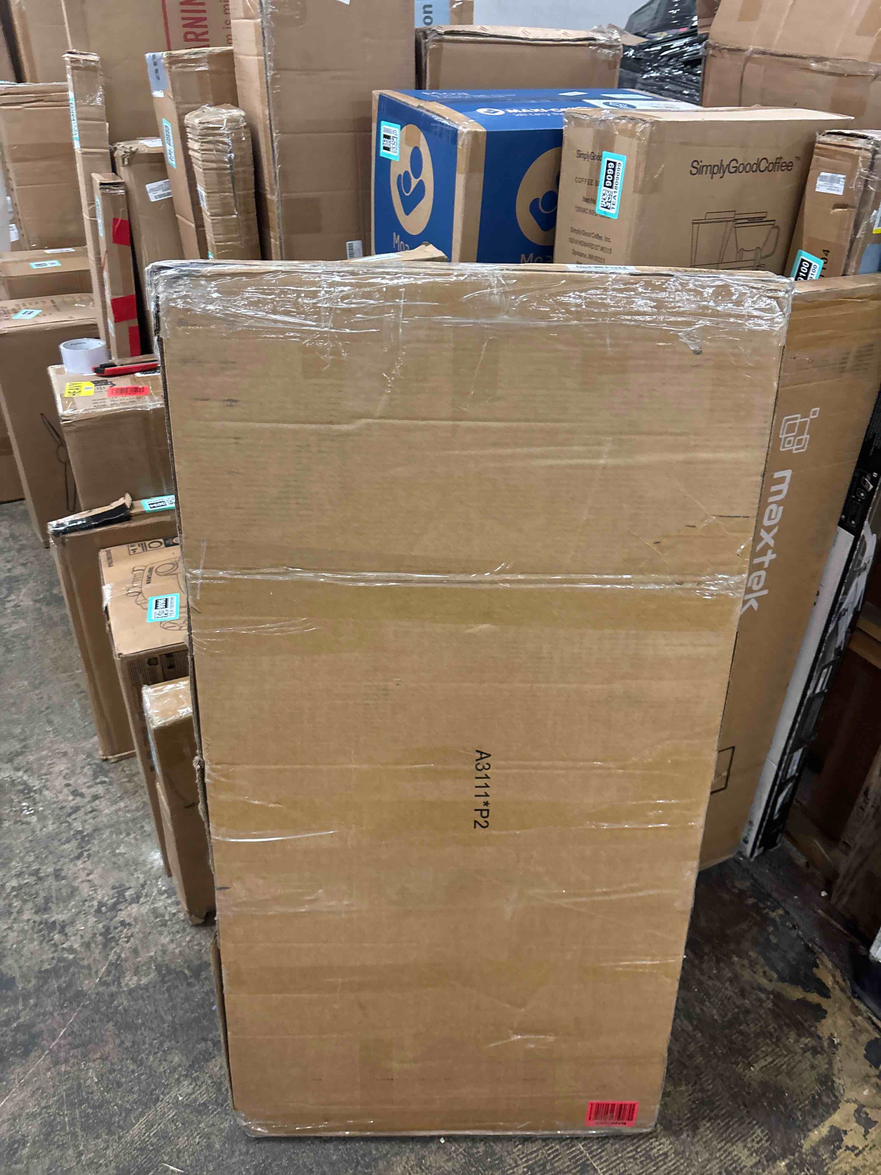 Condition photo showing New/Like New for Art3d 2 Wood Slat Acoustic Panels for Wall and Ceiling - 3D Fluted Sound Absorbing Panel with Wood Finish - White Elm 2pcs - 47.2?23.6in. White Elm