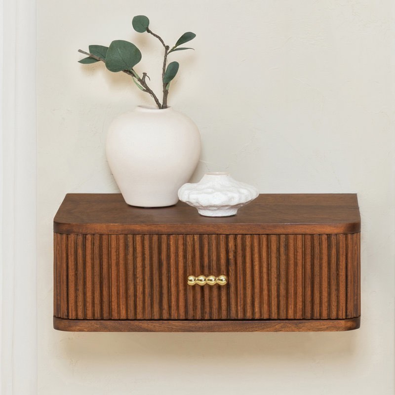 Condition photo showing New/Like New for Fig Solid Wood Wall Mounted Shelf