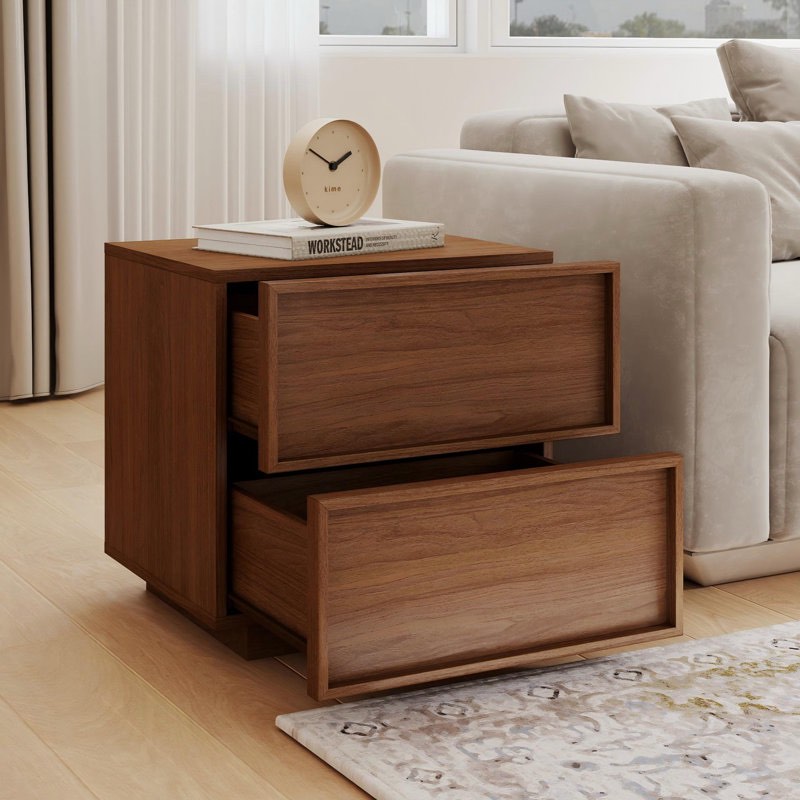 Condition photo showing New/Like New for 18.9" Wooden Nightstand with 2 Drawers