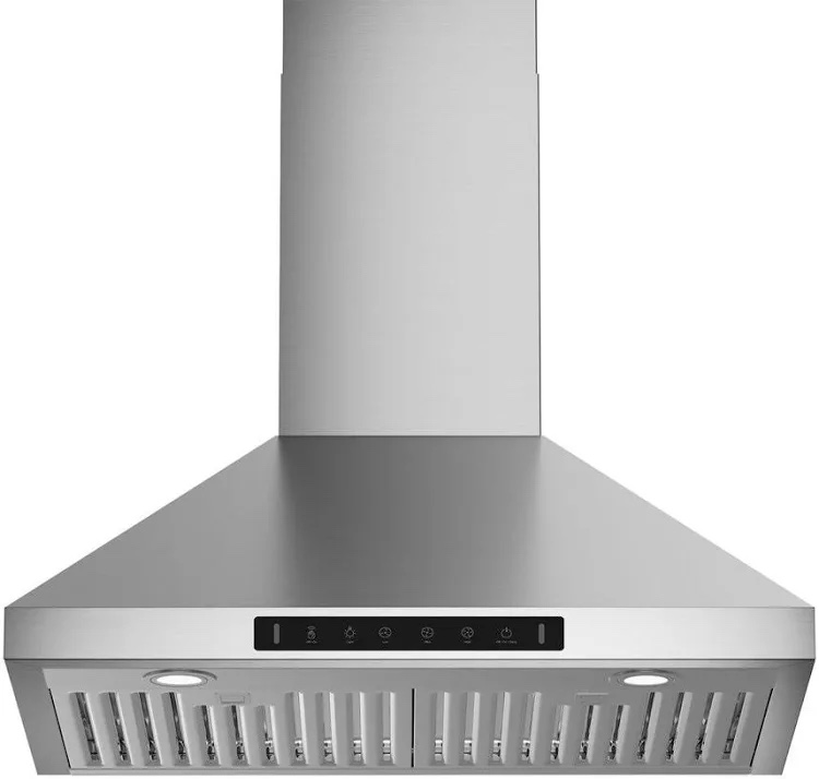 Condition photo showing New/Like New for VIKIO 30 in. 900 CFM Convertible Wall Mount Range Hood in Stainless Steel with Charcoal Filter Gesture Control and Low Noise