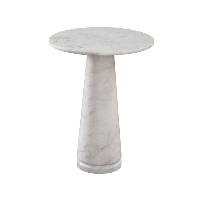 Condition photo showing New/Like New for Steve Silver Joni Talita White Marble End Table