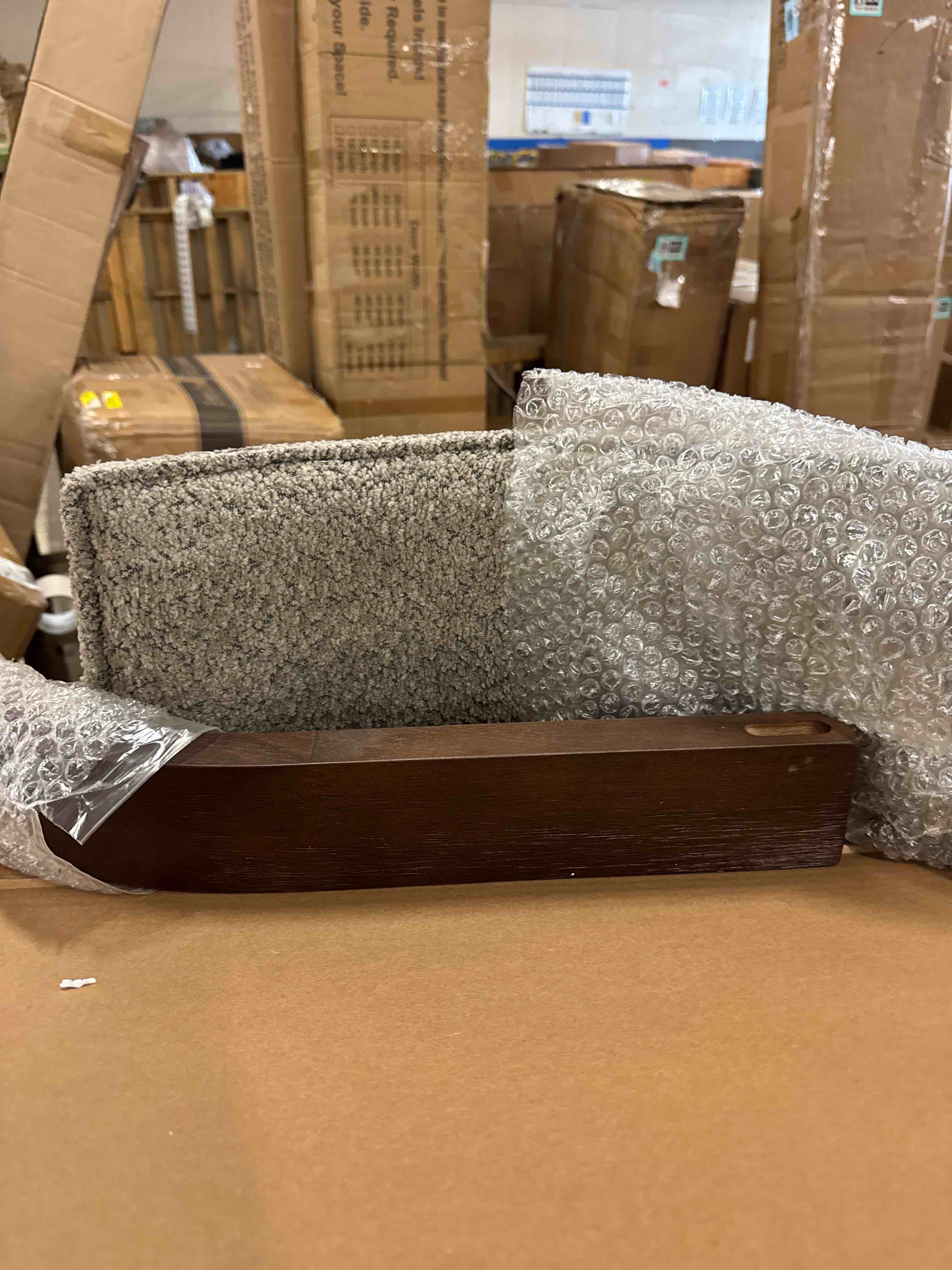 Condition photo showing New/Like New for Lyddia Wood Upholstered Dining Chair By Orren Ellis