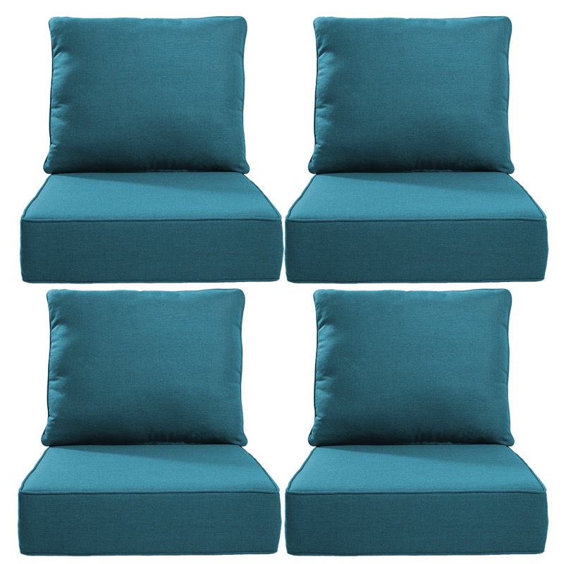 Deb Outdoor 6" Thick Cushion Set - Back Cushions And Seat Cushions(Set of 4)