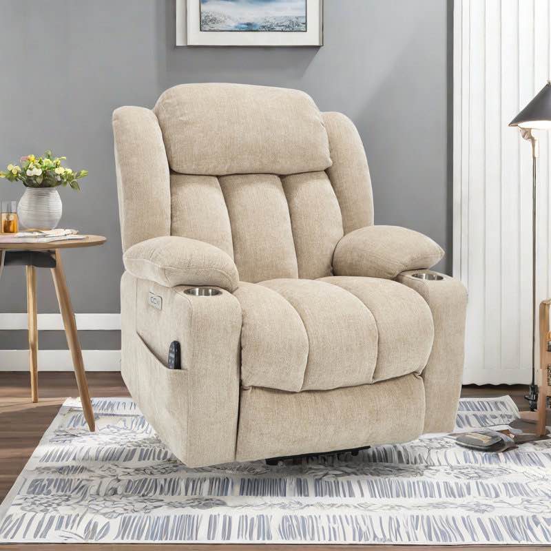 Condition photo showing New/Like New for Azelle Power Lift Chair Recliners Infinite Position with Massage,heat,cup Holder