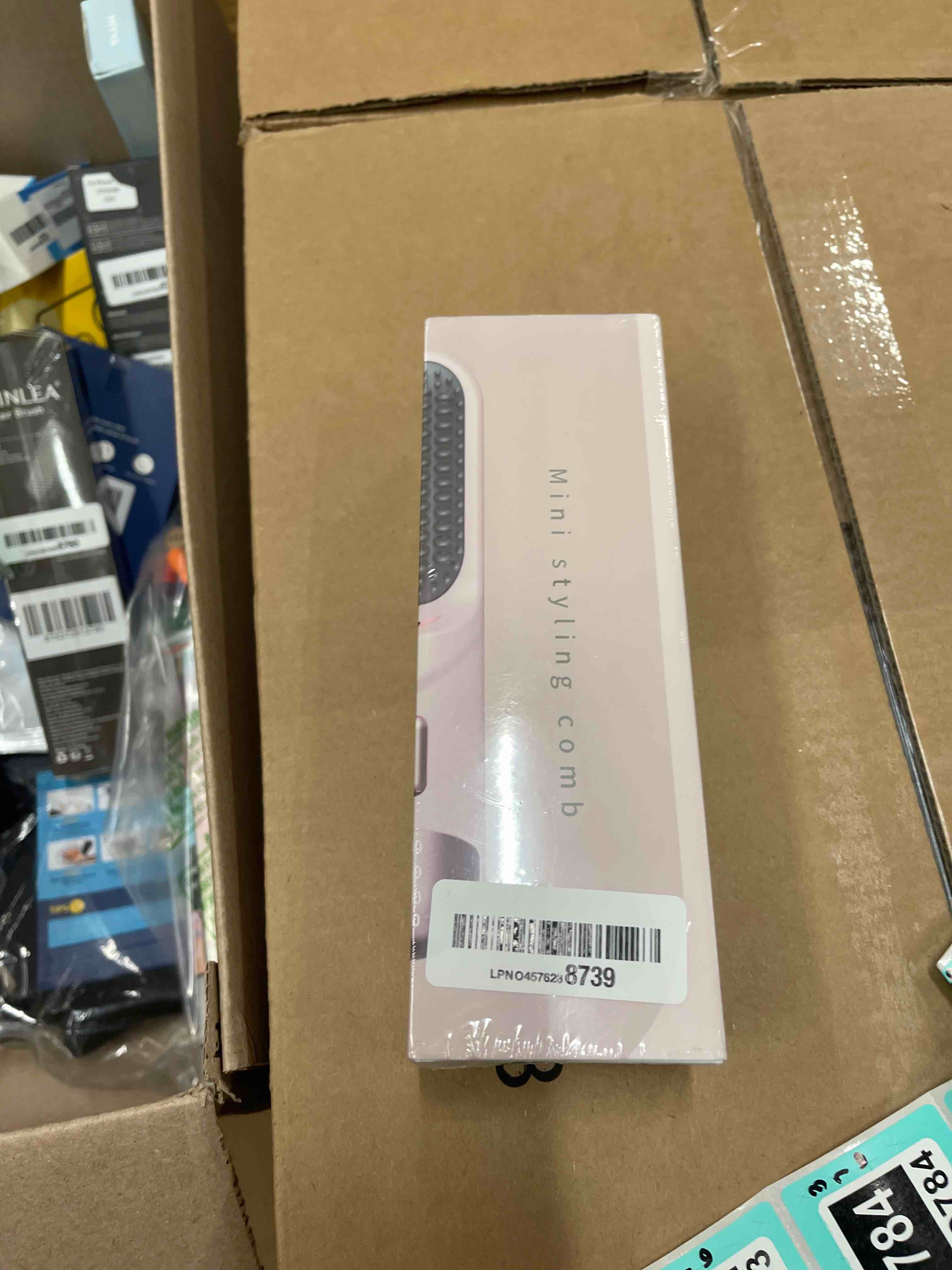 Condition photo showing New/Like New for Go Brush Pro 2026 Hair Straightener Brush 300 Million Negative Ionic Portable Hair Straightener Comb for Women with 4 Temps Fast Heating MCH Ceramic Coating Smooth Frizz Hair Light Pink