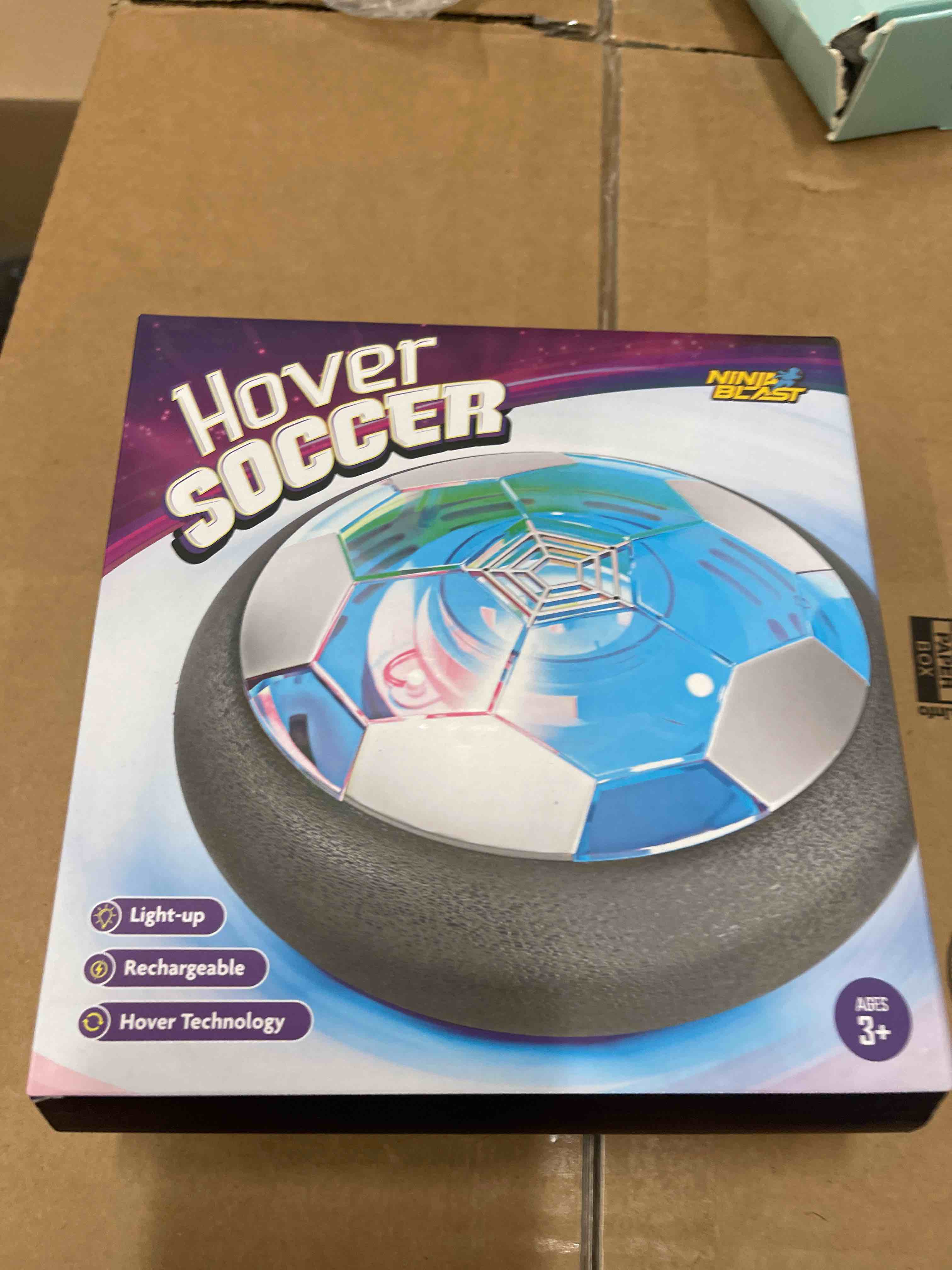 Condition photo showing New/Like New for Ninja Blast Hover Soccer Light-Up Ball, Birthday Gift for Boys, Indoor Toy Games, Kids Gifts for Age 5, 6, 7, 8, 9, 10, 11, 12 Years Old, Boy Toys for Age 3 Years and Up. Single