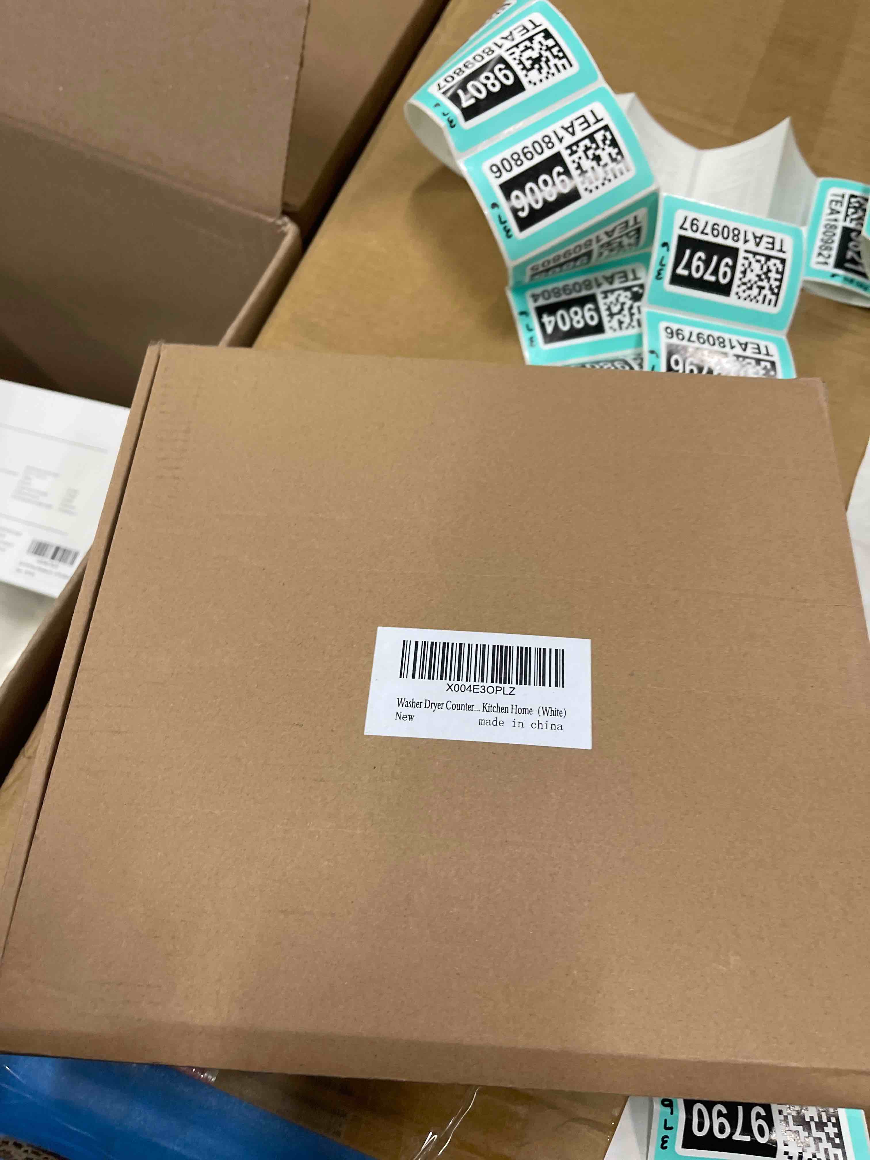 Condition photo showing New/Like New for Washer Dryer Countertop, 51.2" x 25.6" Large Washer and Dryer Covers for The Top, Non-Slip Waterproof Silicone Dryer Top Protector Mat, Washer Dryer Topper for Laundry Room Kitchen Home?White? White 51.2" x 25.6"