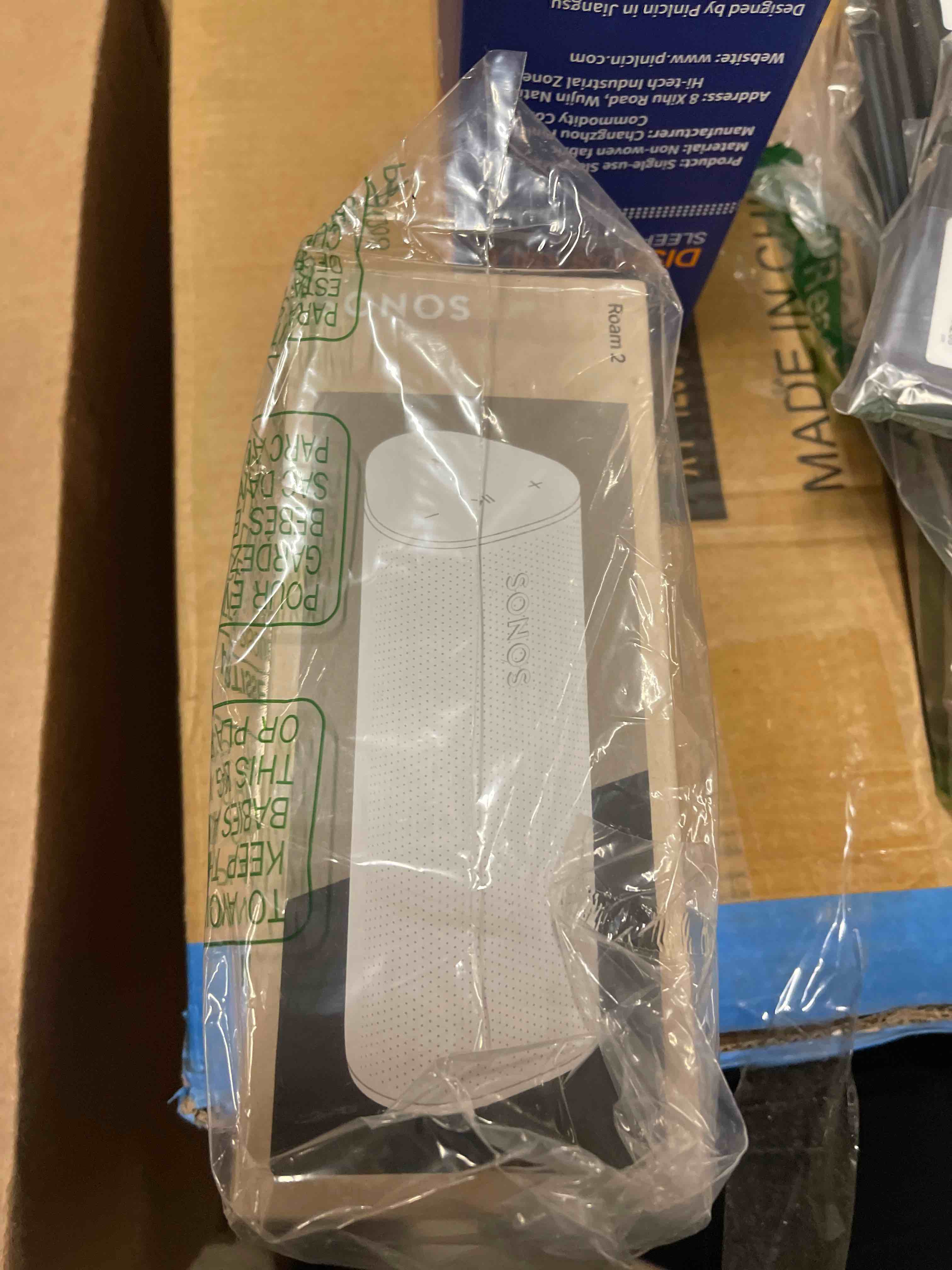 Condition photo showing New/Like New for Sonos Roam 2 - White - Portable Waterproof Bluetooth Speaker