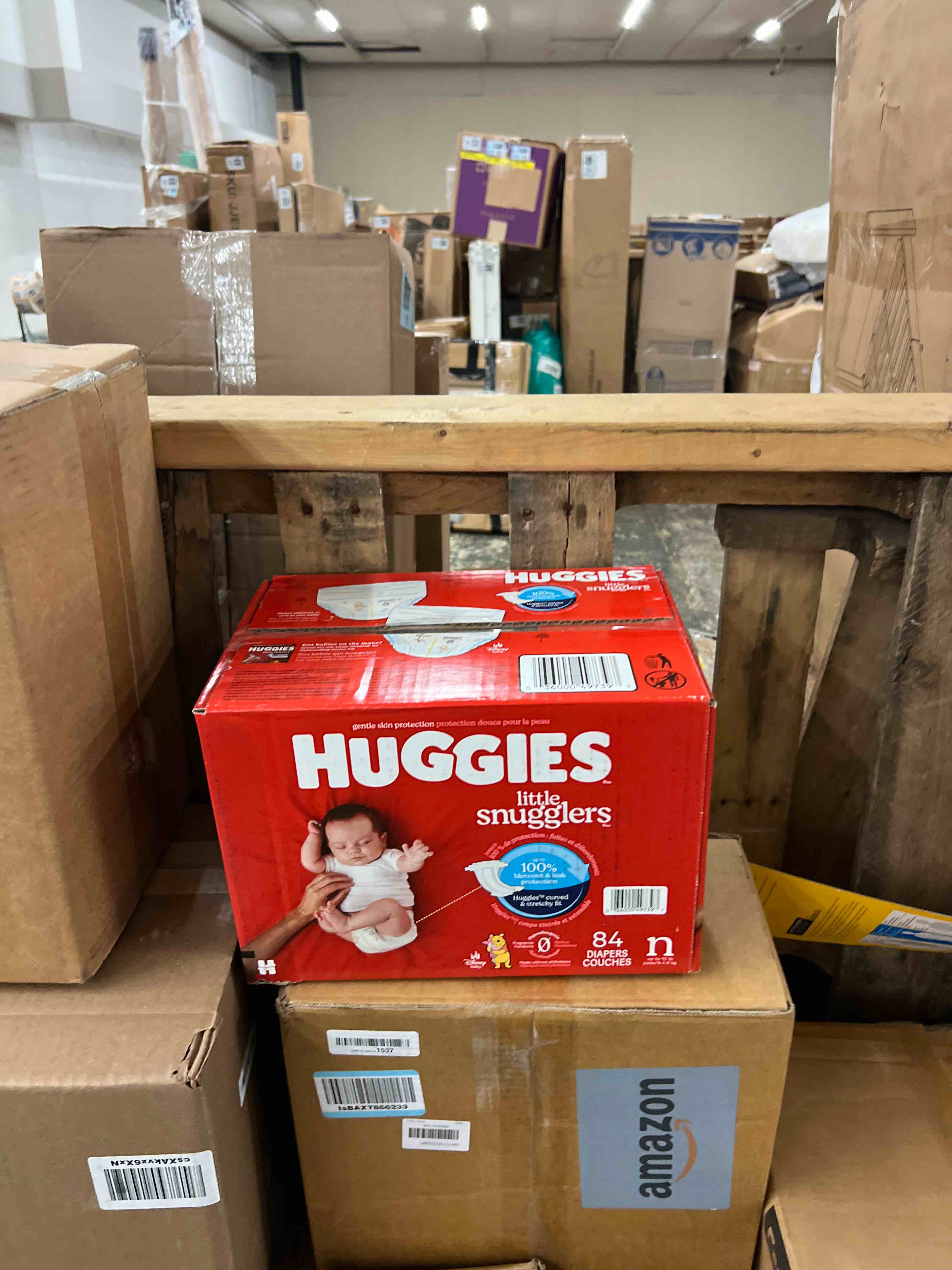 Condition photo showing New/Like New for Huggies Little Snugglers Diapers - Newborn - 84ct