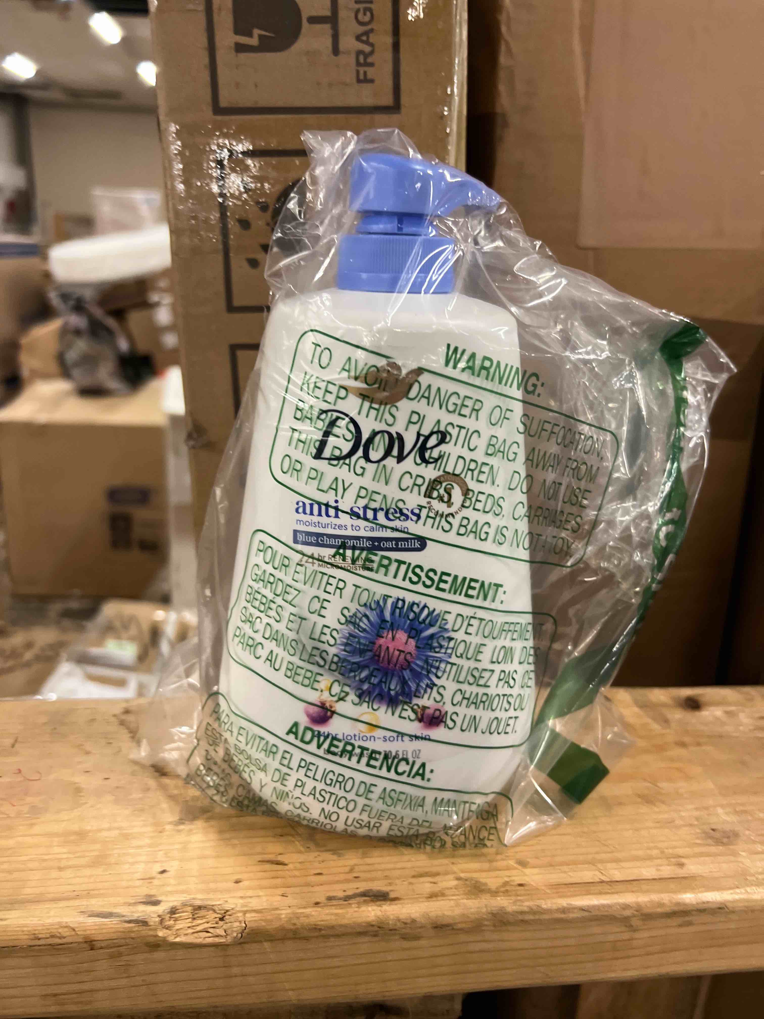 Condition photo showing New/Like New for Dove Body Wash with Pump Anti-Stress Blue Chamomile & Oat Milk, for 24hr Lotion-Soft Skin Moisturizing Skin Cleanser with No Sulfates No Parabens 30.6 oz