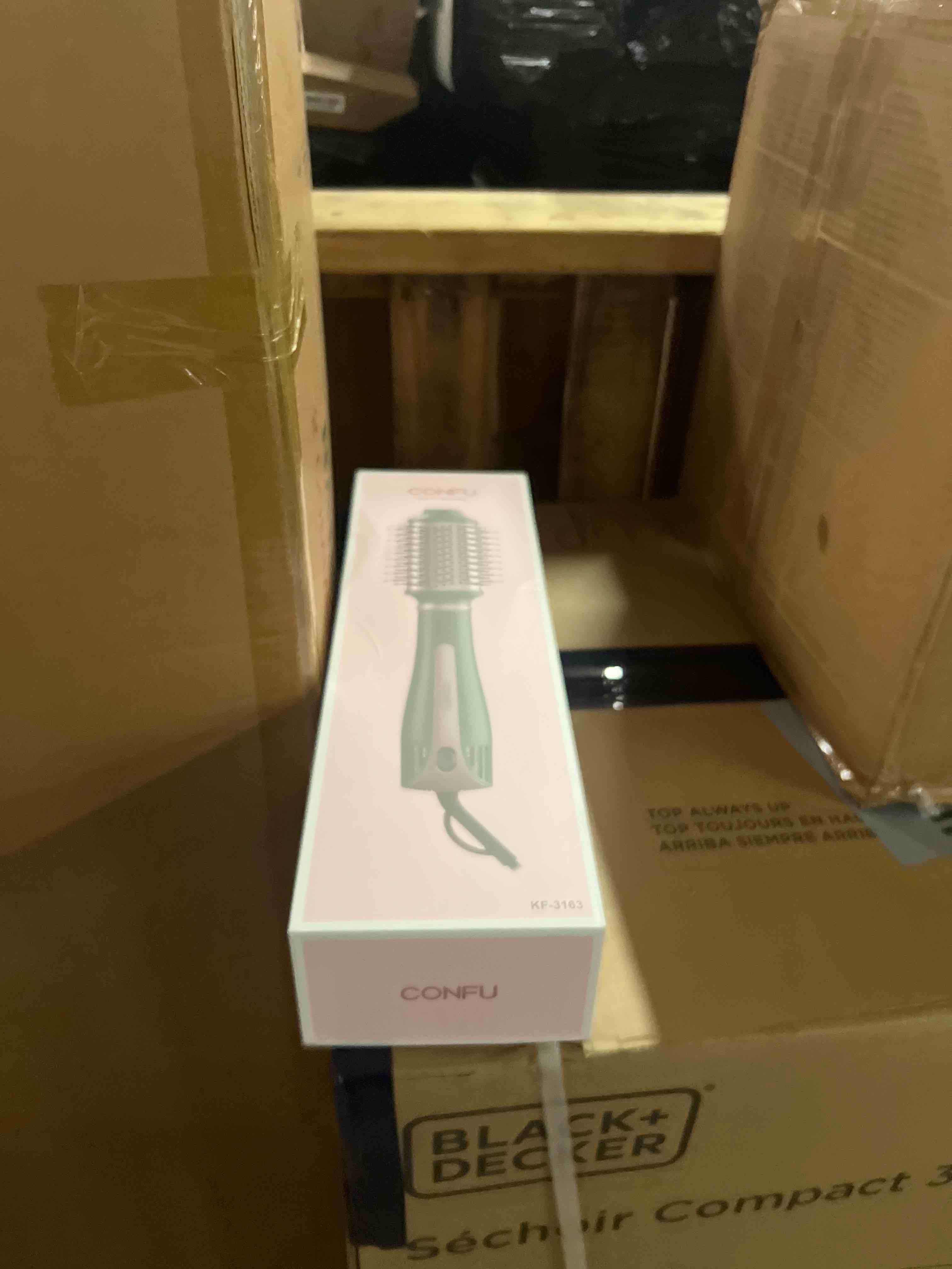 Condition photo showing New/Like New for CONFU Hair Dryer Brush, One Step Hair Drying,Straightening and Styling,Oval Barrel Blow Dryer Brush,More Shine and Less Frizz, Hot Air Brush Suit for All Hair Types,Easy Salon Blowout at Home