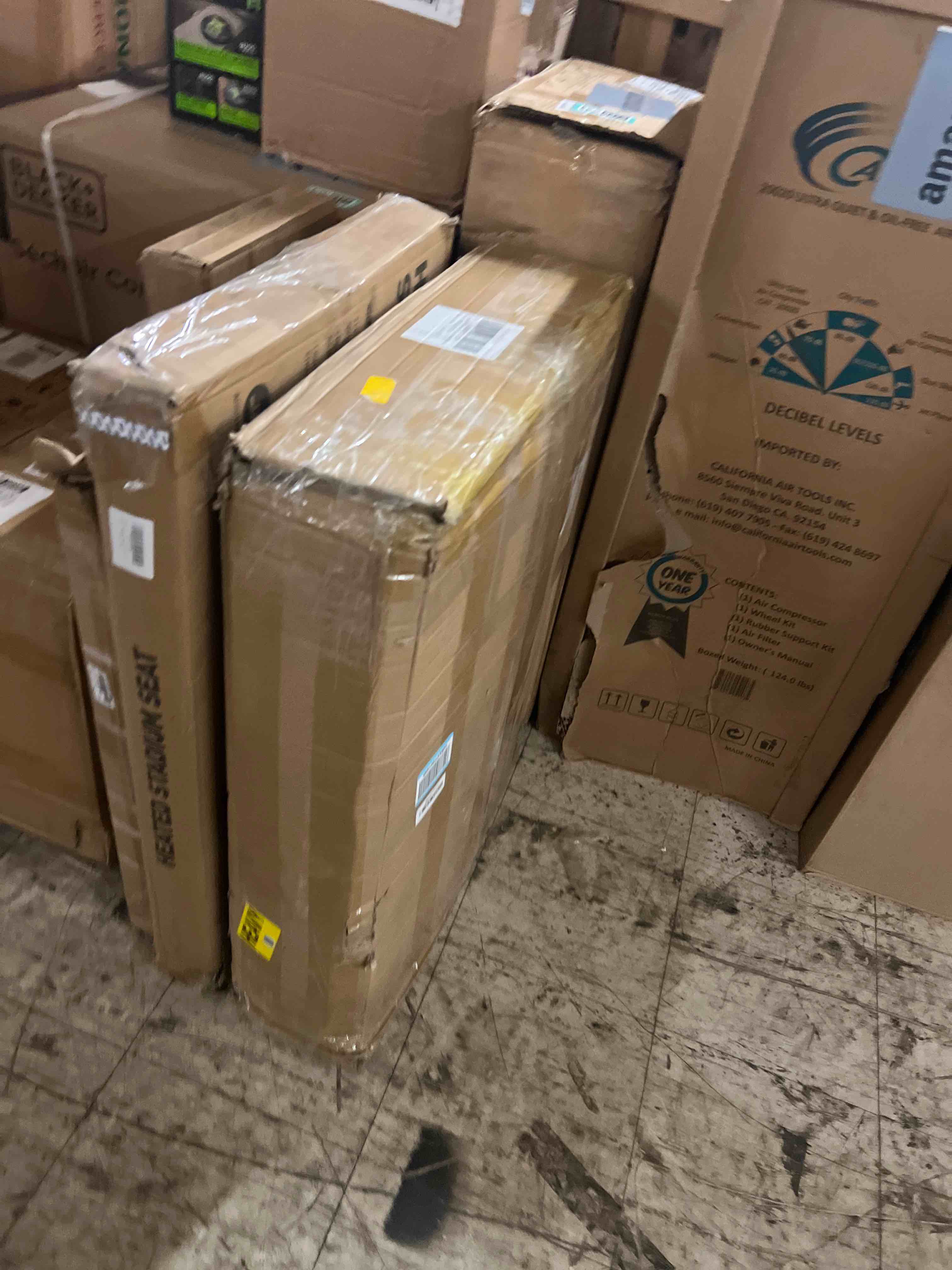 Condition photo showing New/Like New for Large 3D Printer Stand with Filament Storage, 4-Tier 3D Printer Table with Storage Drawer and Charging Station, Filament Rack, Heavy Duty 3D Printer Desk Spool Holder for Workshop Office Studio, Brown