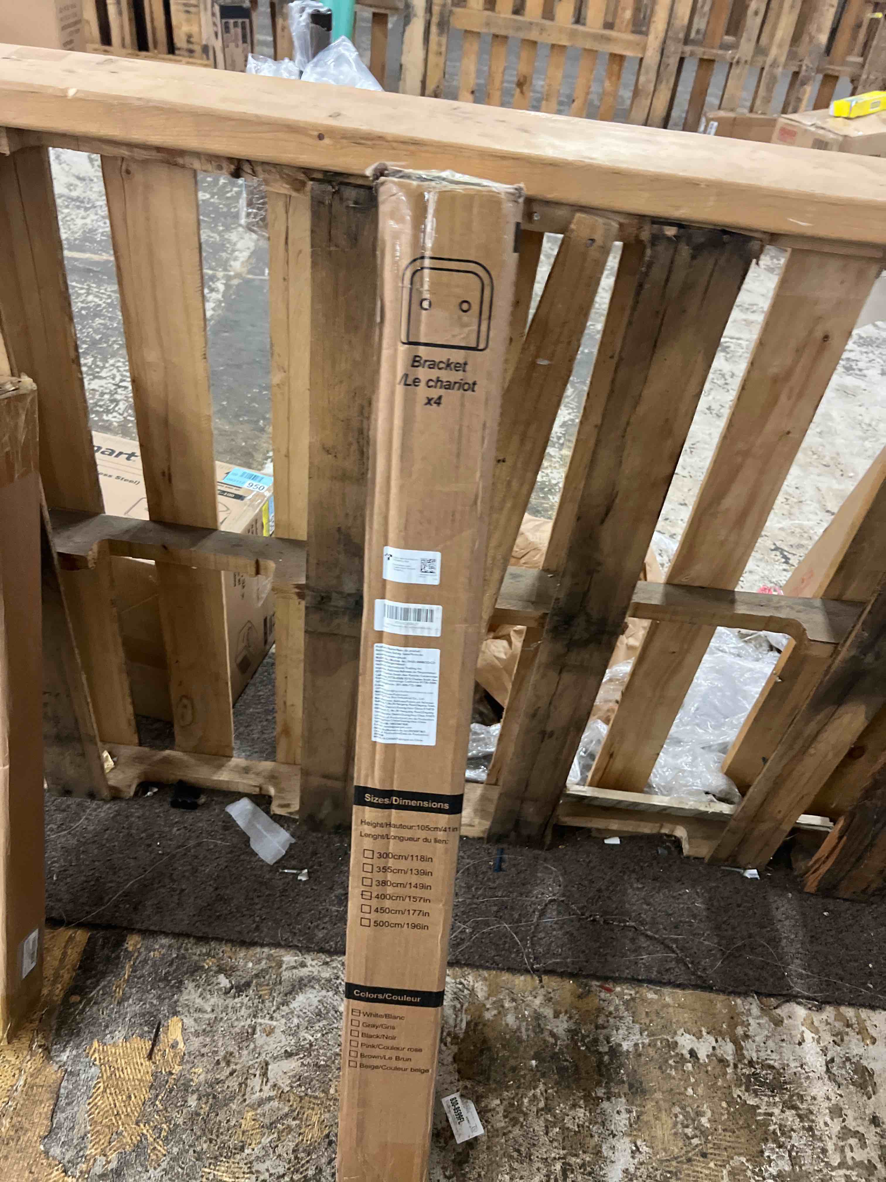 Condition photo showing New/Like New for 160'' Retractable Baby Gates Extra Wide, 42" Extra Tall Retractable Dog Gate for Doorways,13 Foot Safety Upgrade Extra Long White Retractable Baby Gate for Stairs, Indoor/Outdoor Retractable Gate White 42" Tall x 160" Wide