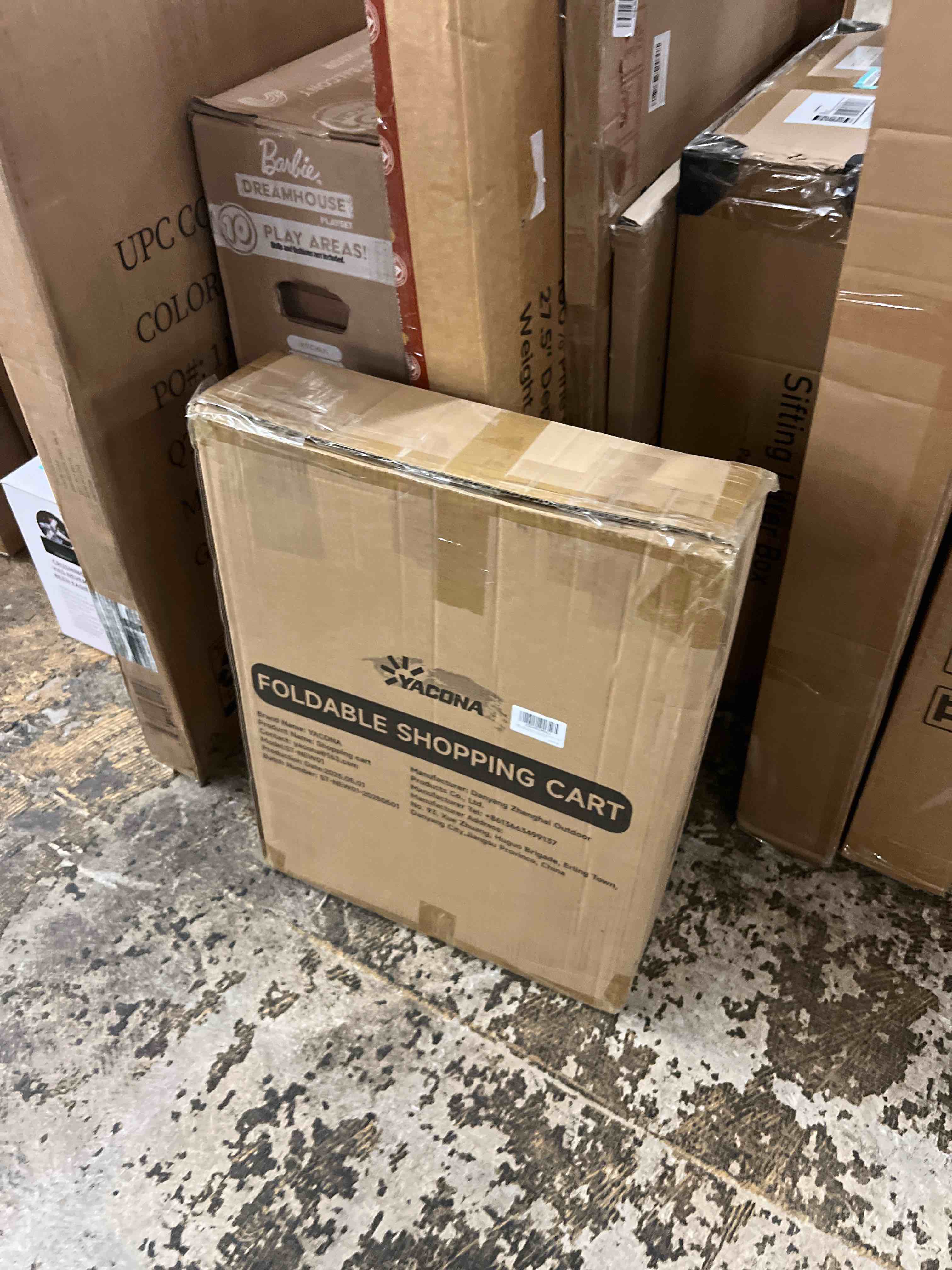 Condition photo showing New/Like New for Folding Shopping Cart for Groceries, Grocery Cart on Wheels, 360°Rolling Swivel Wheels, Portable Heavy Duty Utility Cart for Shopping, Grocery, Laundry